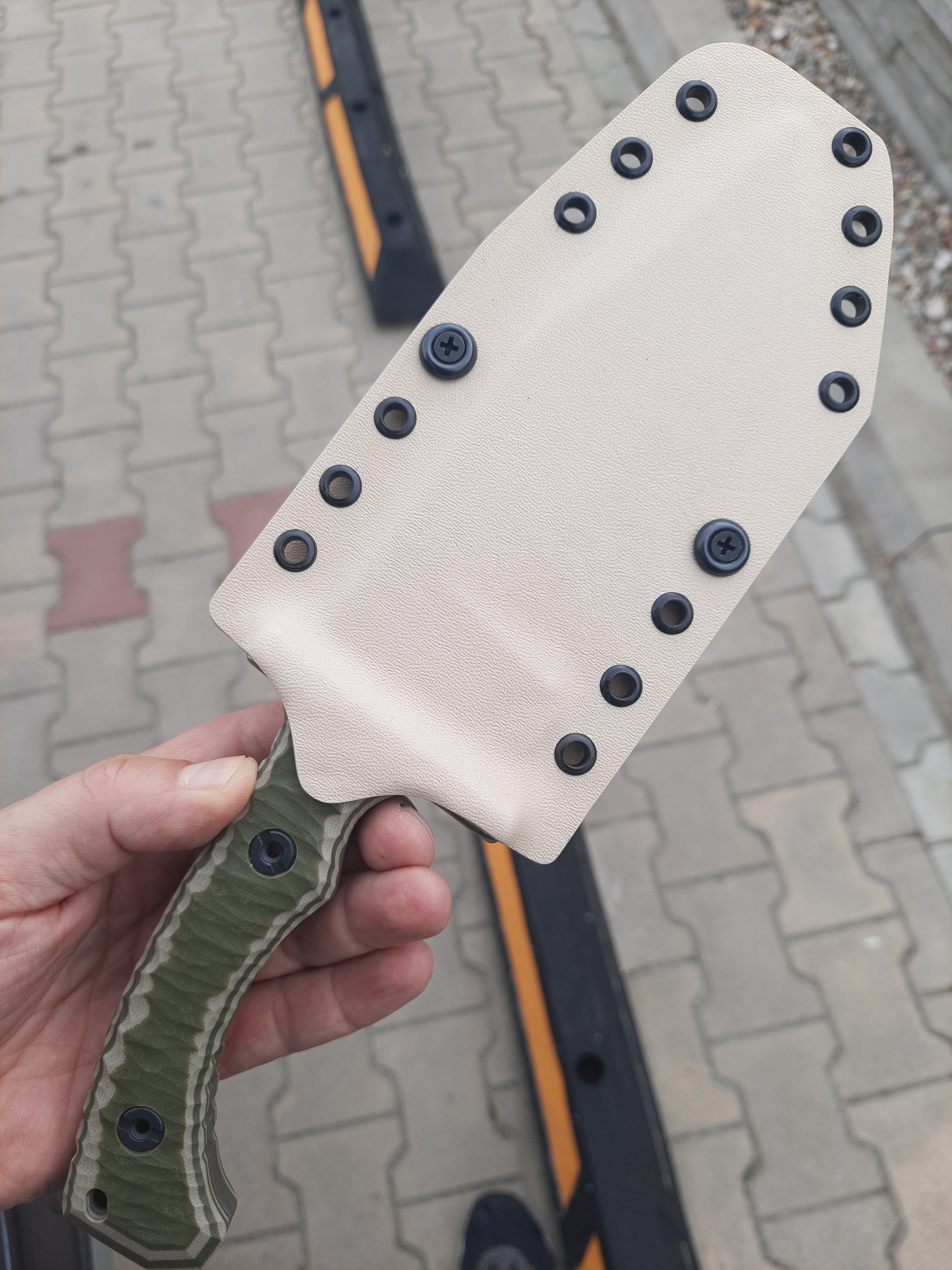 Atrax-Messer Kydex zweiteilig - Pancake-Stil
