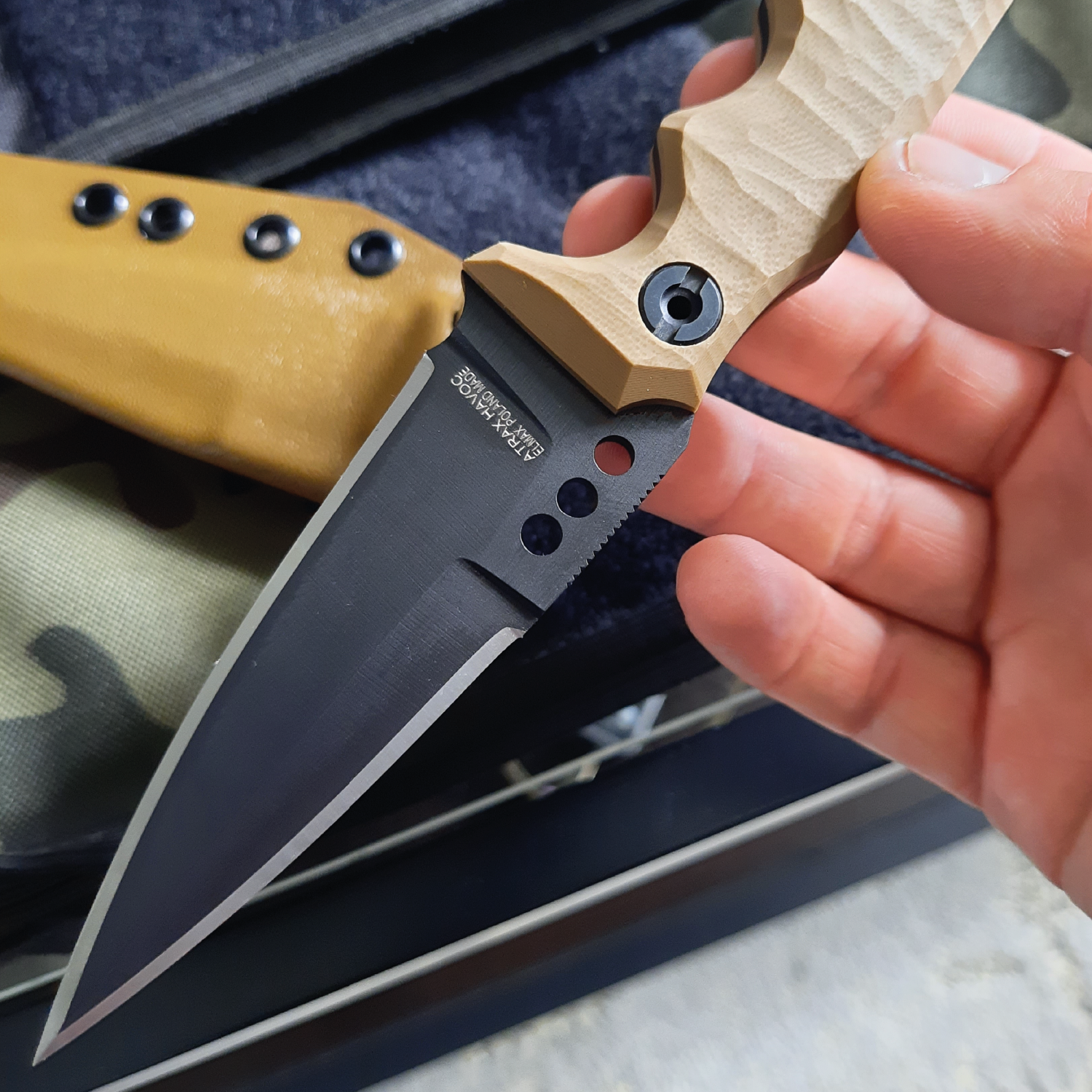 ATRAX HAVOC Tactical Knife - DOUBLE EDGE