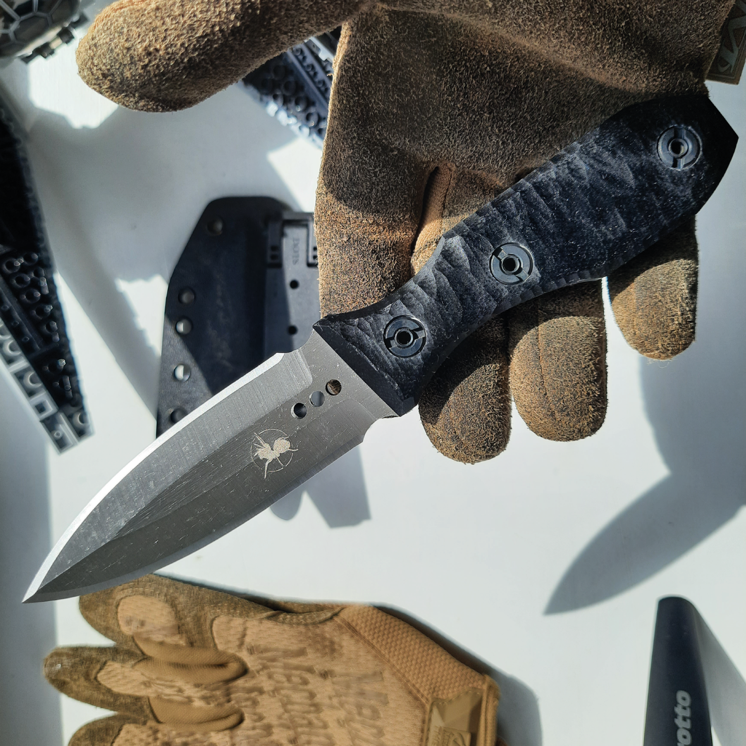 ATRAX SCOURGE DAGGER Tactical Knife - DOUBLE EDGE