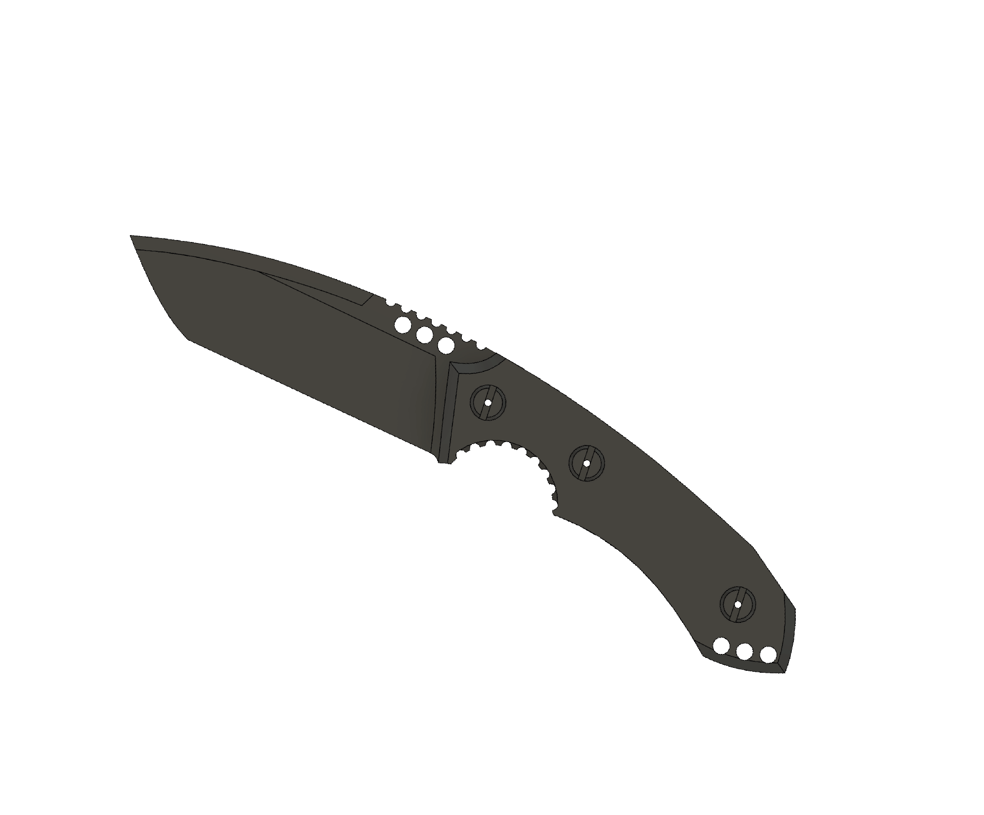 ATRAX BOA Tactical Knife - SNAKE SKIN PATERN ON HANDLE