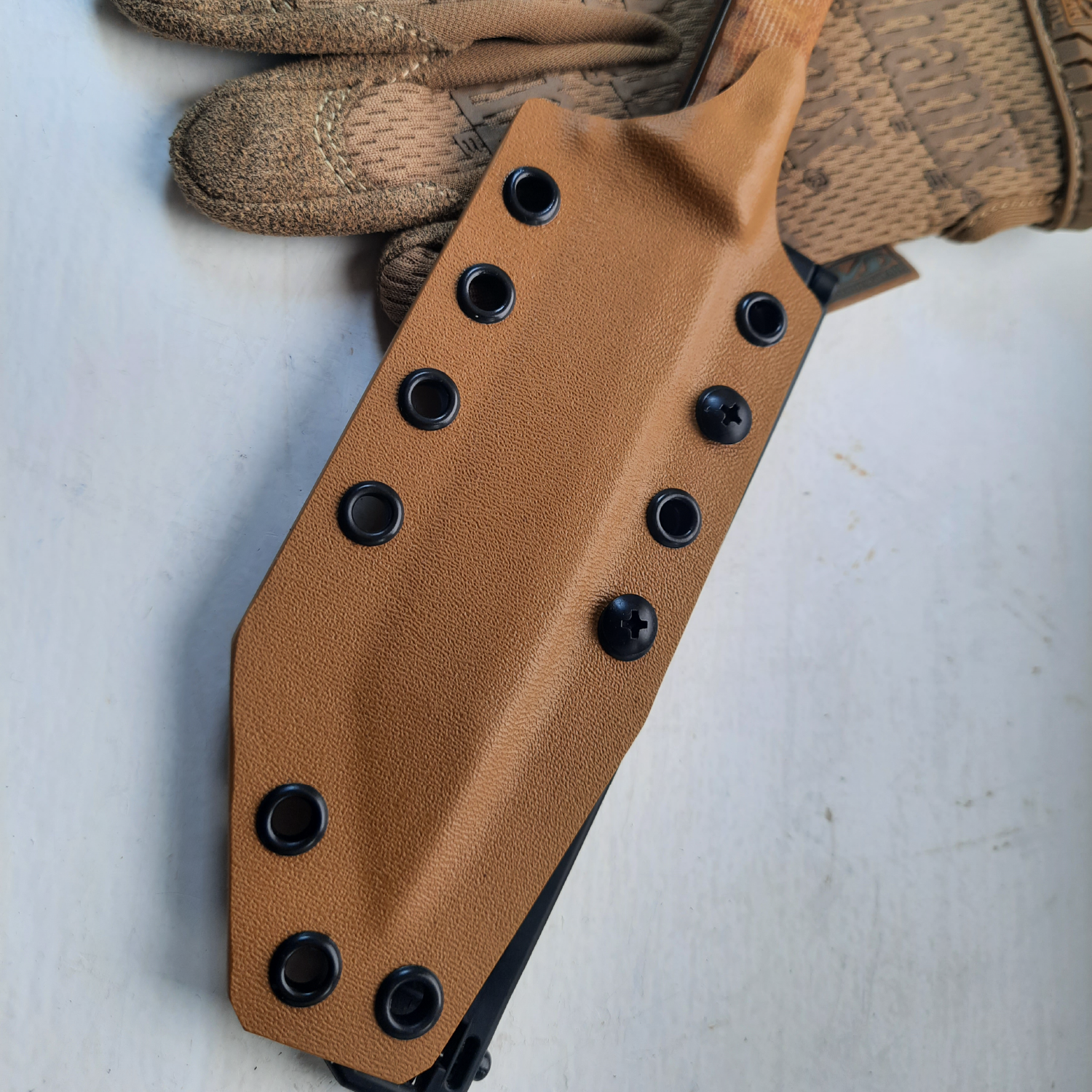 Atrax-Messer Kydex zweiteilig - Pancake-Stil