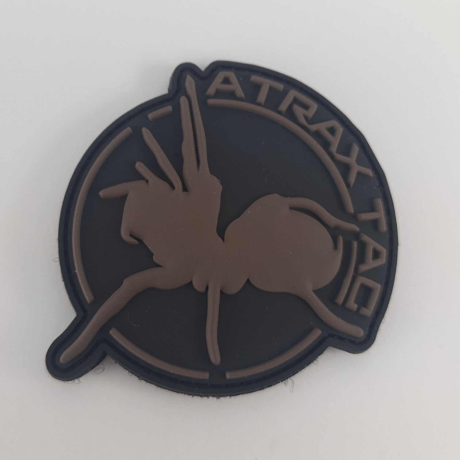 AtraxTac Logo Patch mit Klettverschluss - braun