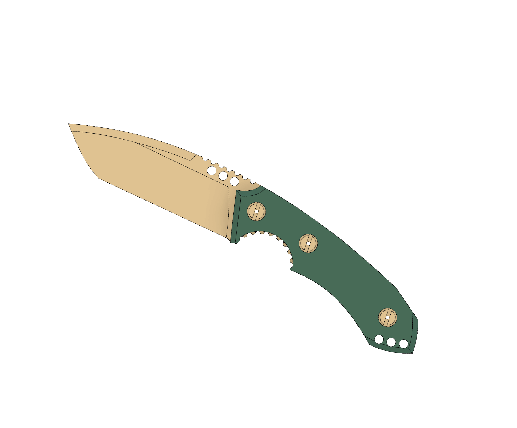ATRAX BOA Tactical Knife - SNAKE SKIN PATERN ON HANDLE