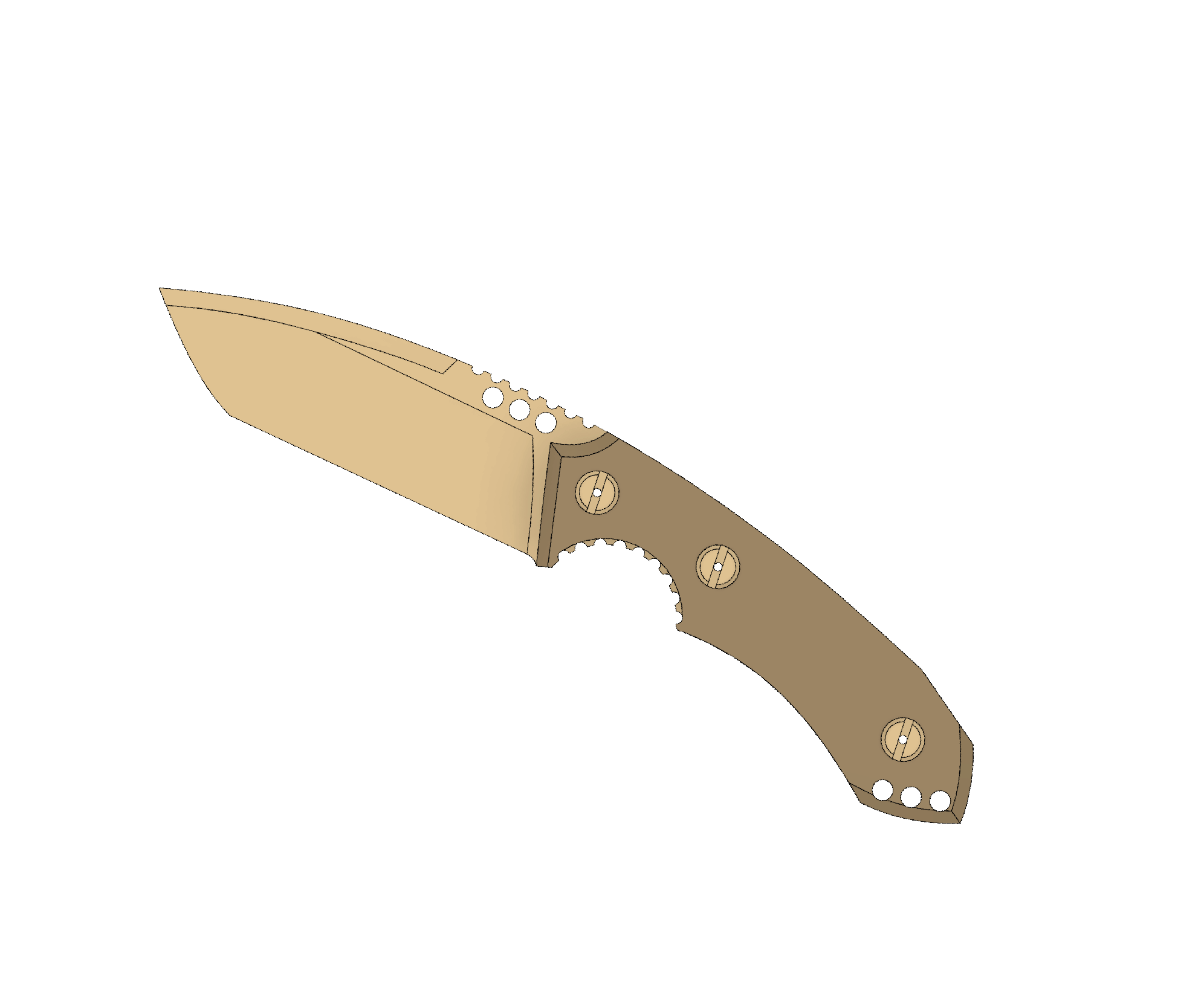 ATRAX BOA Tactical Knife - SNAKE SKIN PATERN ON HANDLE