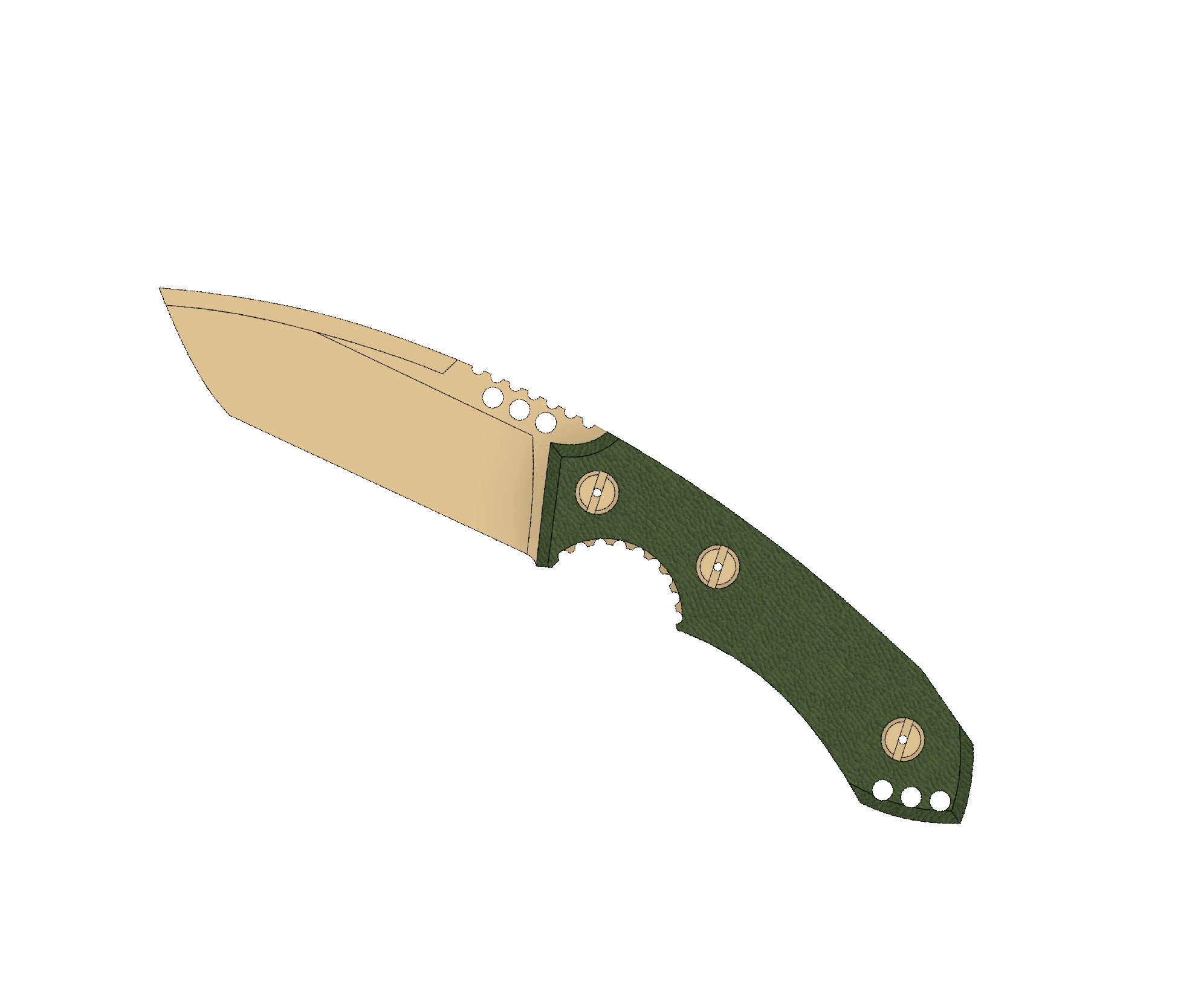 ATRAX BOA Tactical Knife - SNAKE SKIN PATERN ON HANDLE