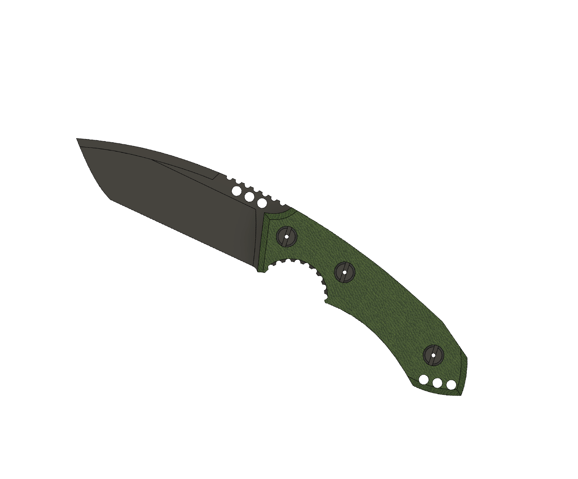 ATRAX BOA Tactical Knife - SNAKE SKIN PATERN ON HANDLE