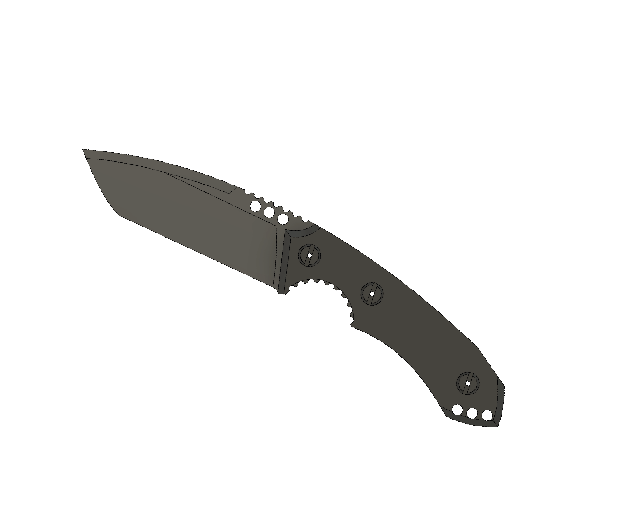 ATRAX BOA Tactical Knife - SNAKE SKIN PATERN ON HANDLE