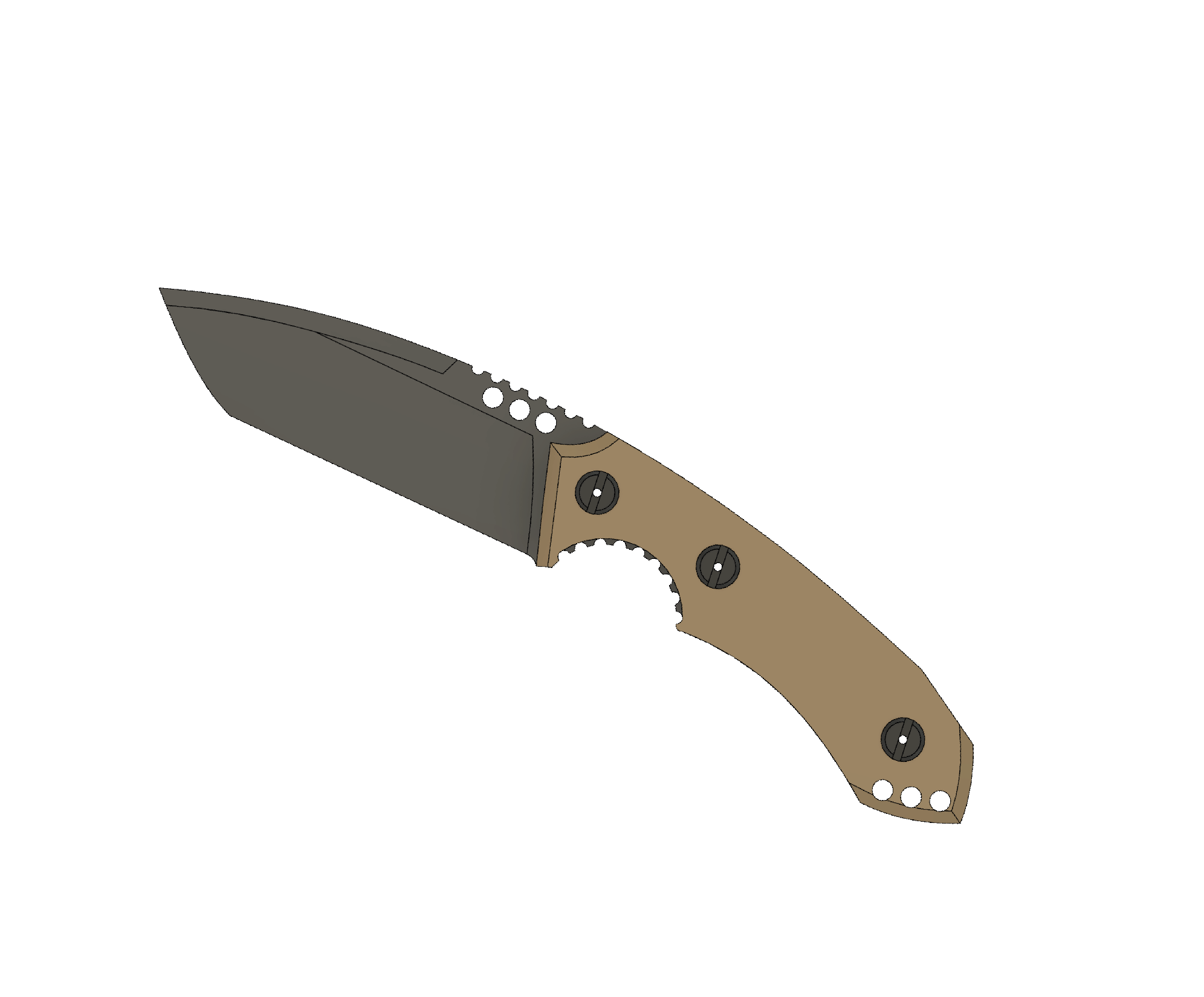 ATRAX BOA Tactical Knife - SNAKE SKIN PATERN ON HANDLE