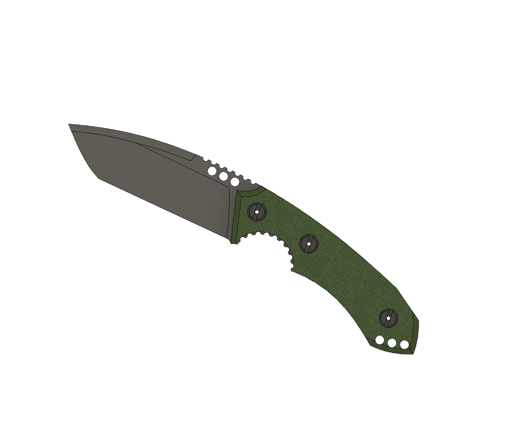 ATRAX BOA Tactical Knife - SNAKE SKIN PATERN ON HANDLE