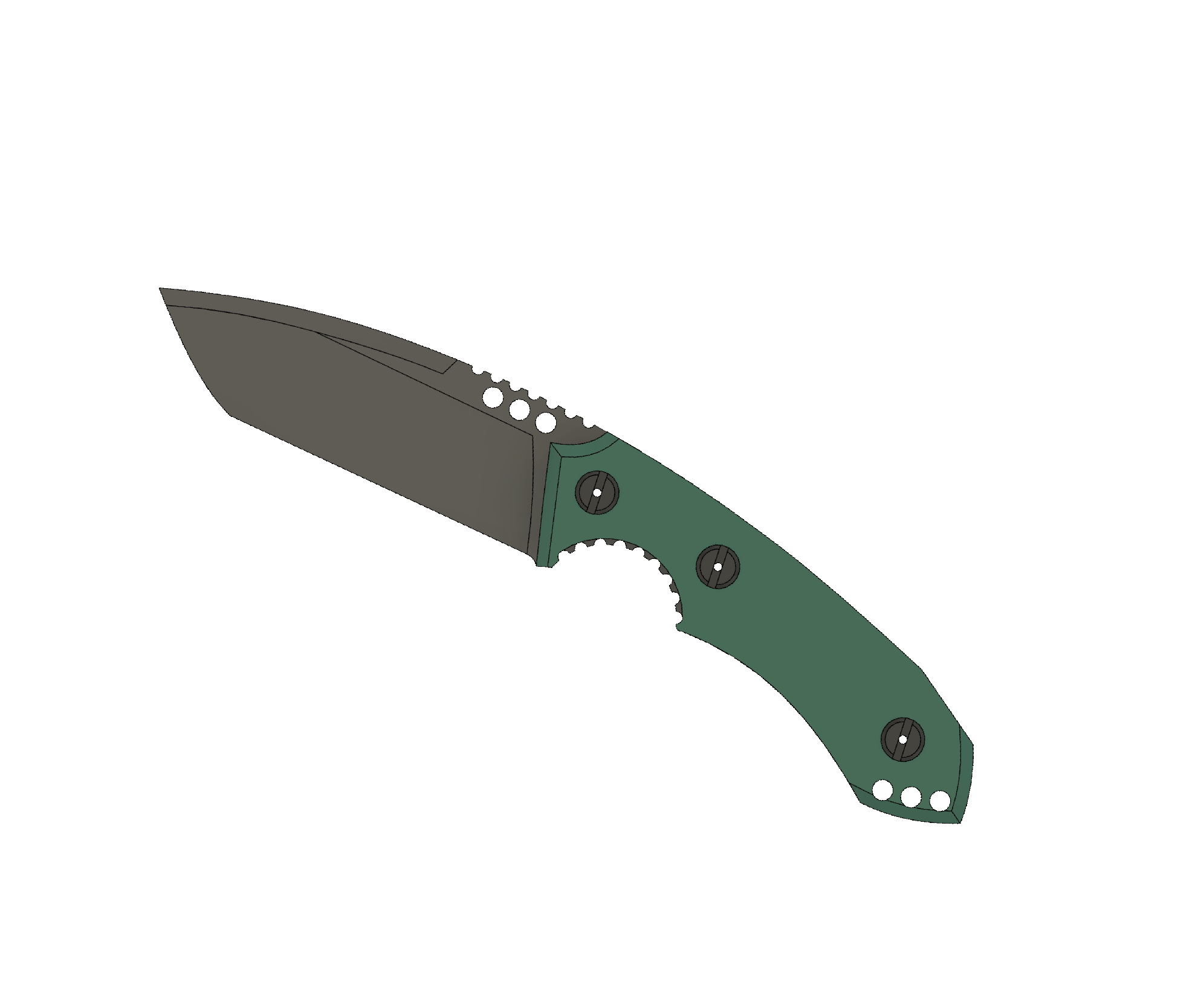 ATRAX BOA Tactical Knife - SNAKE SKIN PATERN ON HANDLE