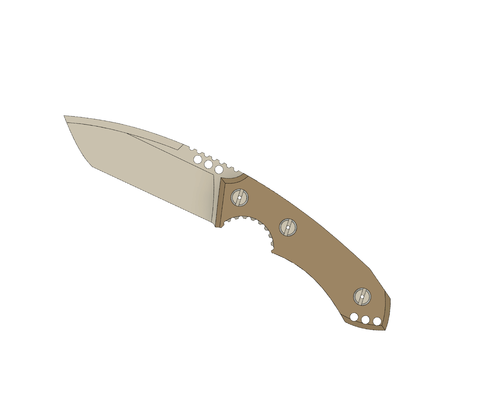 ATRAX BOA Tactical Knife - SNAKE SKIN PATERN ON HANDLE