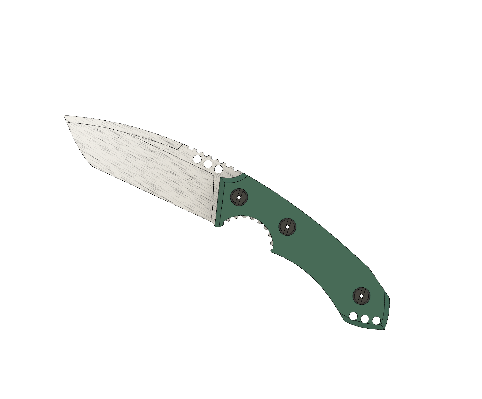 ATRAX BOA Tactical Knife - SNAKE SKIN PATERN ON HANDLE