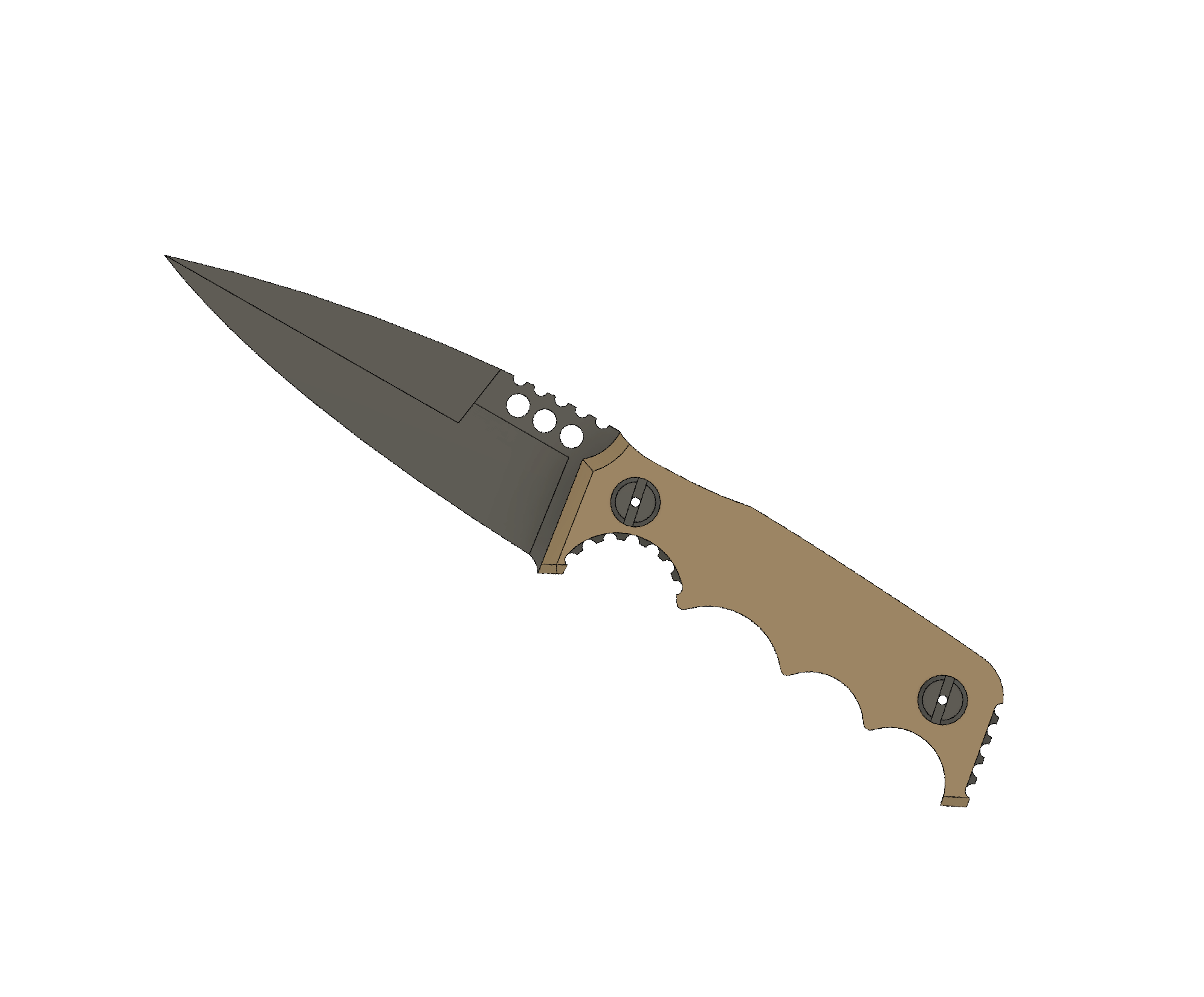 ATRAX HAVOC Tactical Knife - DOUBLE EDGE