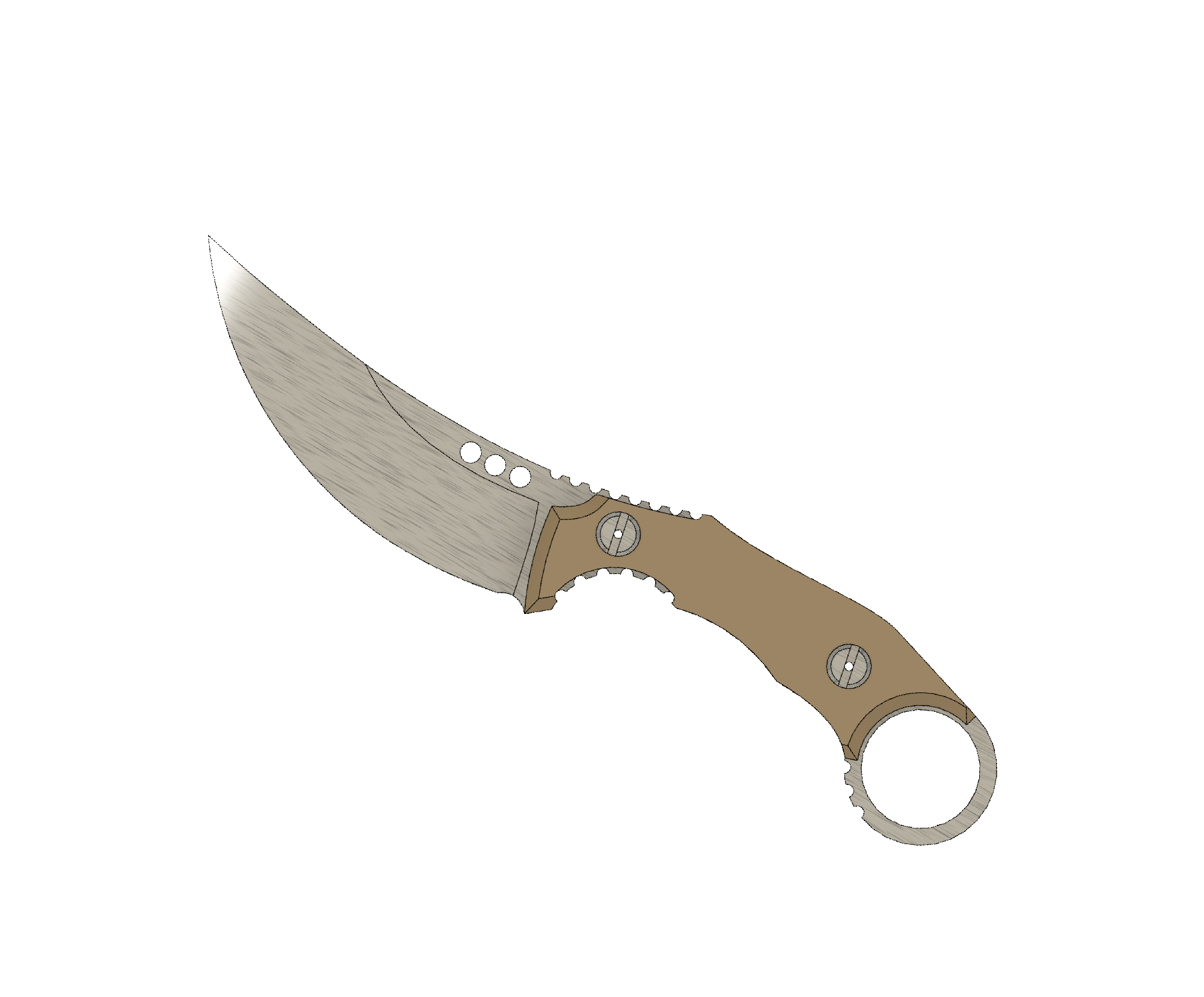 ATRAX PLAGUE Tactical Ring Knife