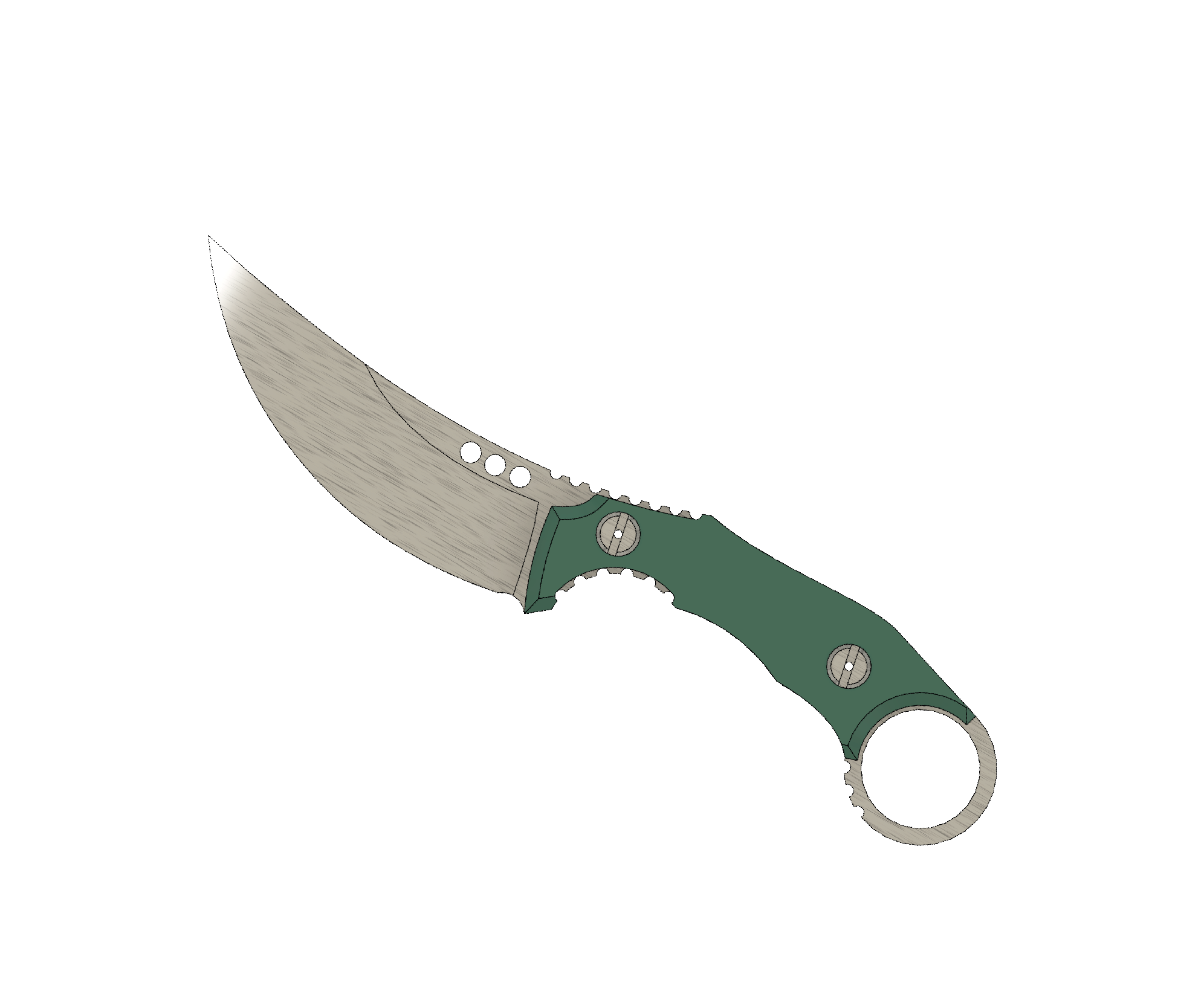 ATRAX PLAGUE Tactical Ring Knife