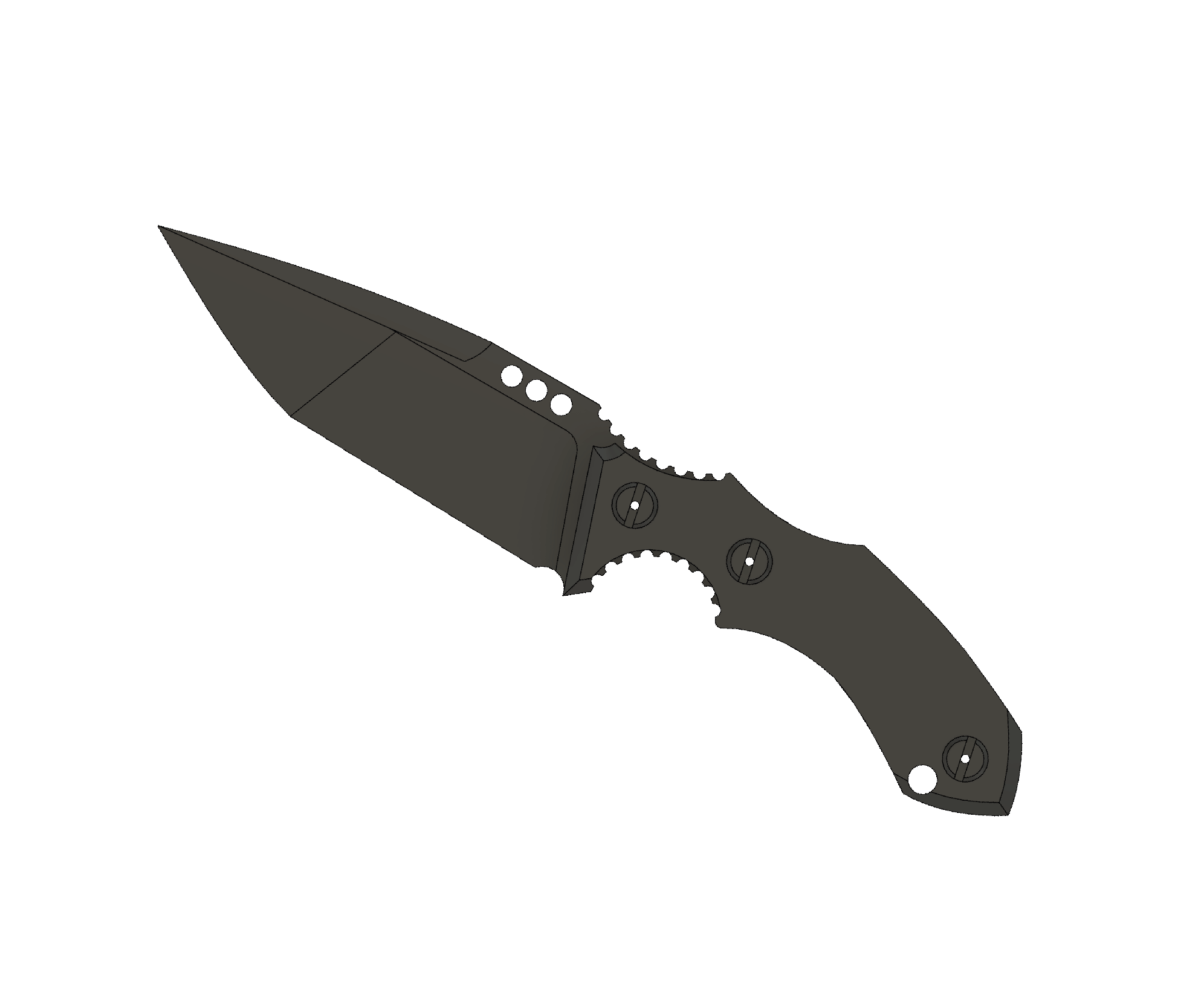 ATRAX ROGUE Tactical Knife - DOUBLE EDGE
