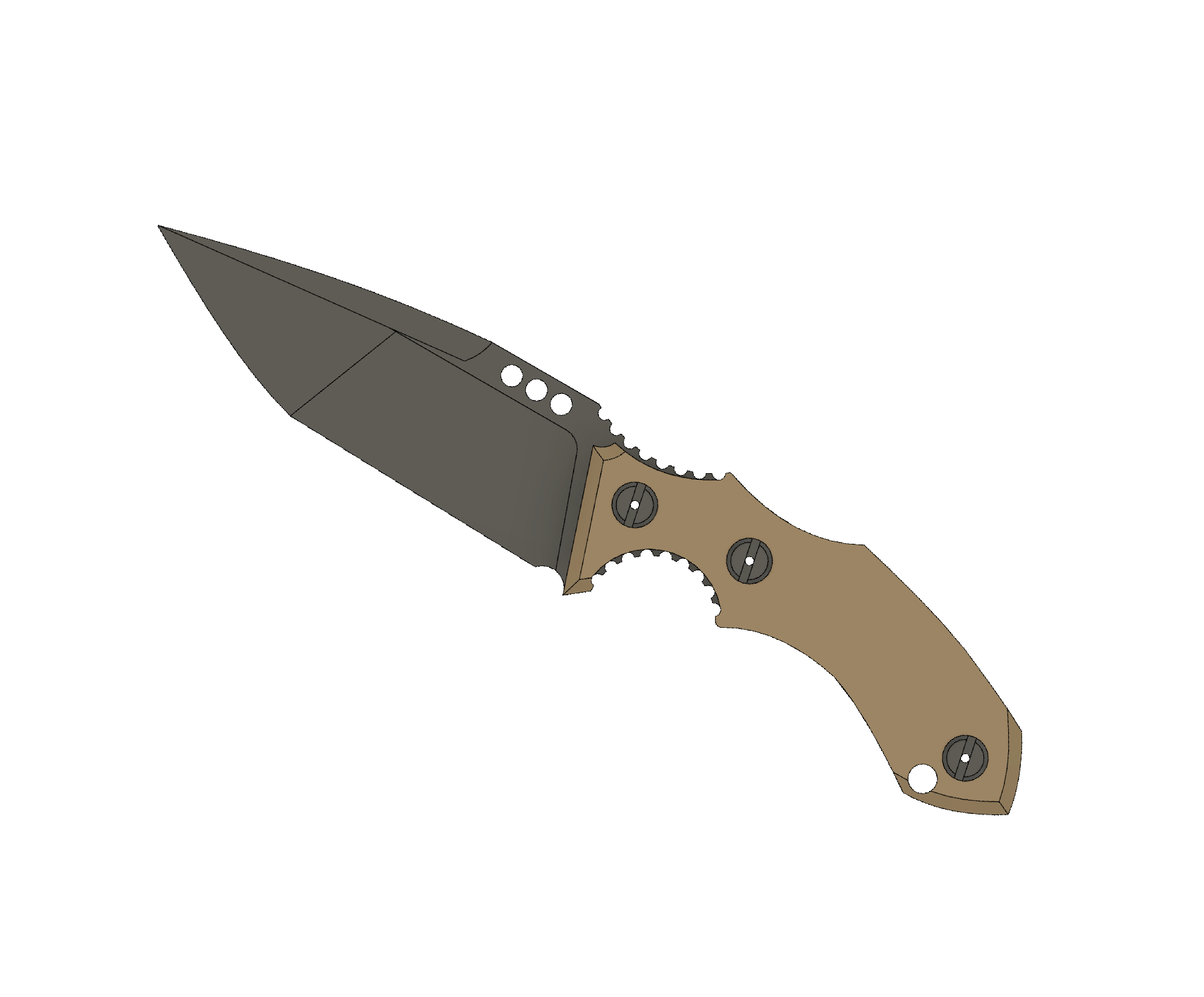 ATRAX ROGUE Tactical Knife - DOUBLE EDGE