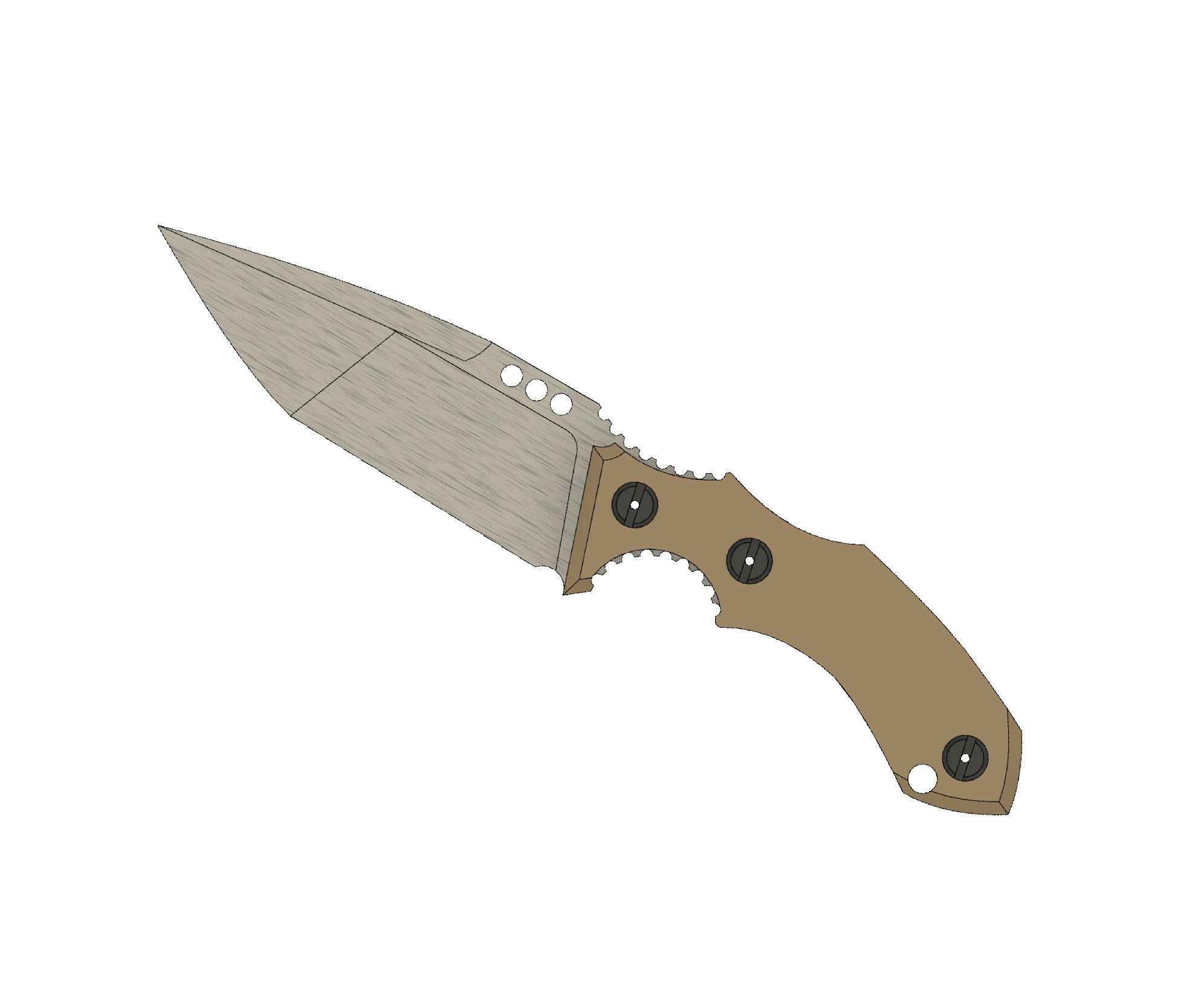 ATRAX ROGUE Tactical Knife - DOUBLE EDGE