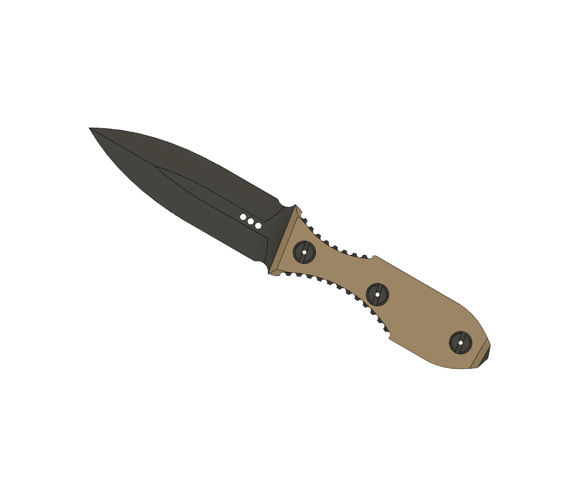 ATRAX SCOURGE DAGGER Tactical Knife - DOUBLE EDGE