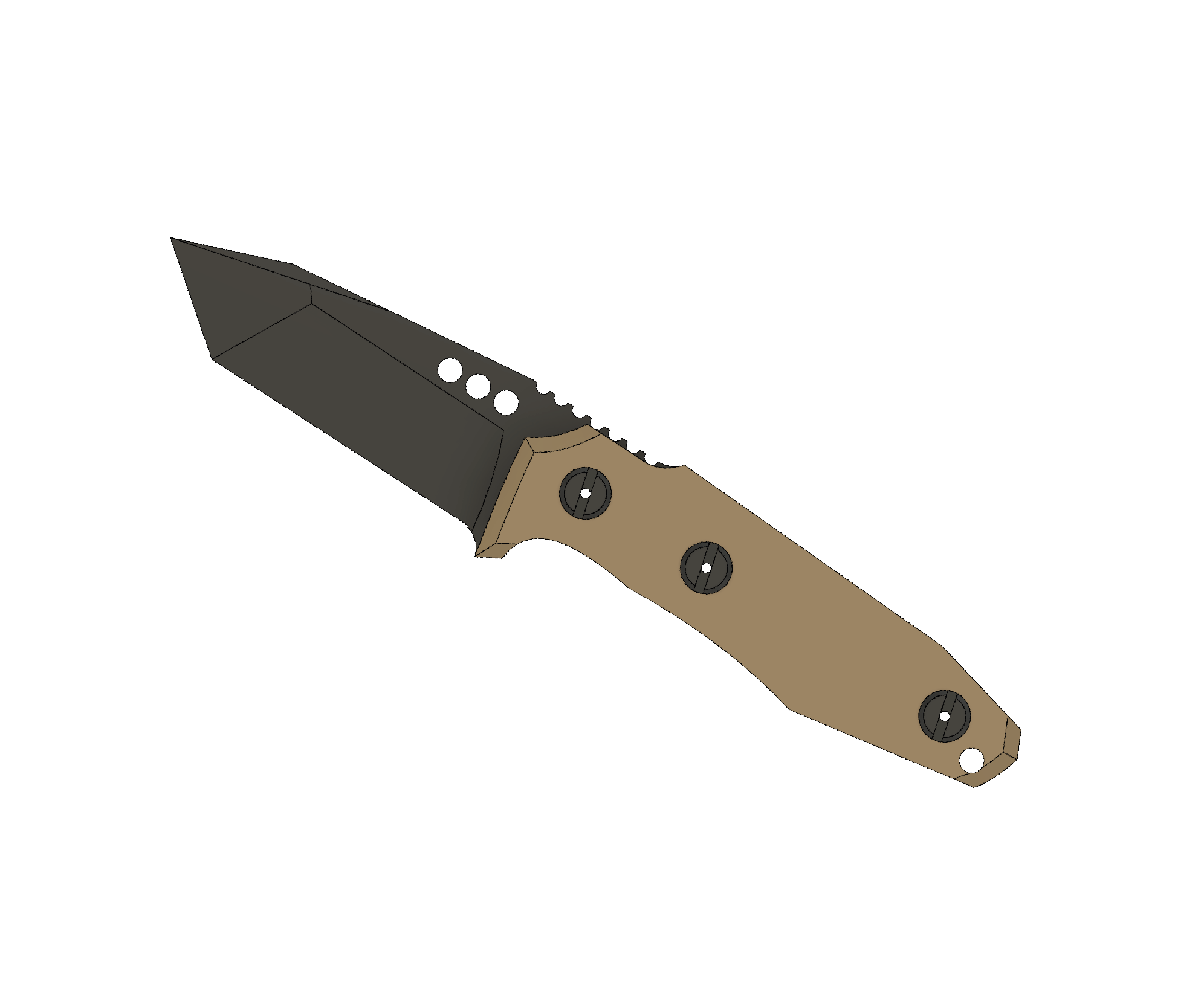 ATRAX SERUM Tactical & Daycare TANTO Knife