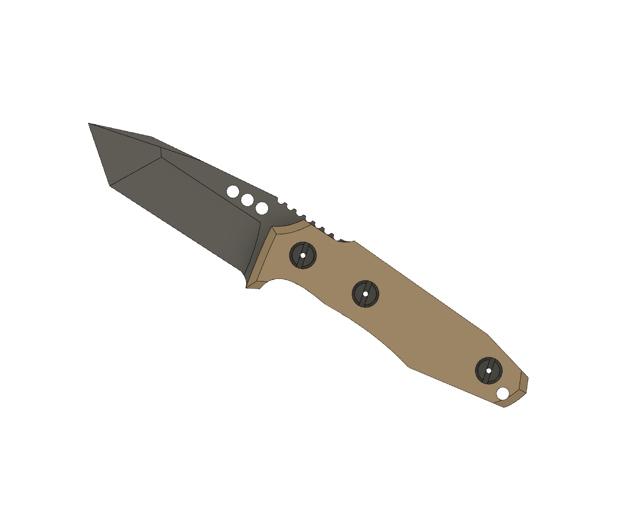 ATRAX SERUM Tactical & Daycare TANTO Knife
