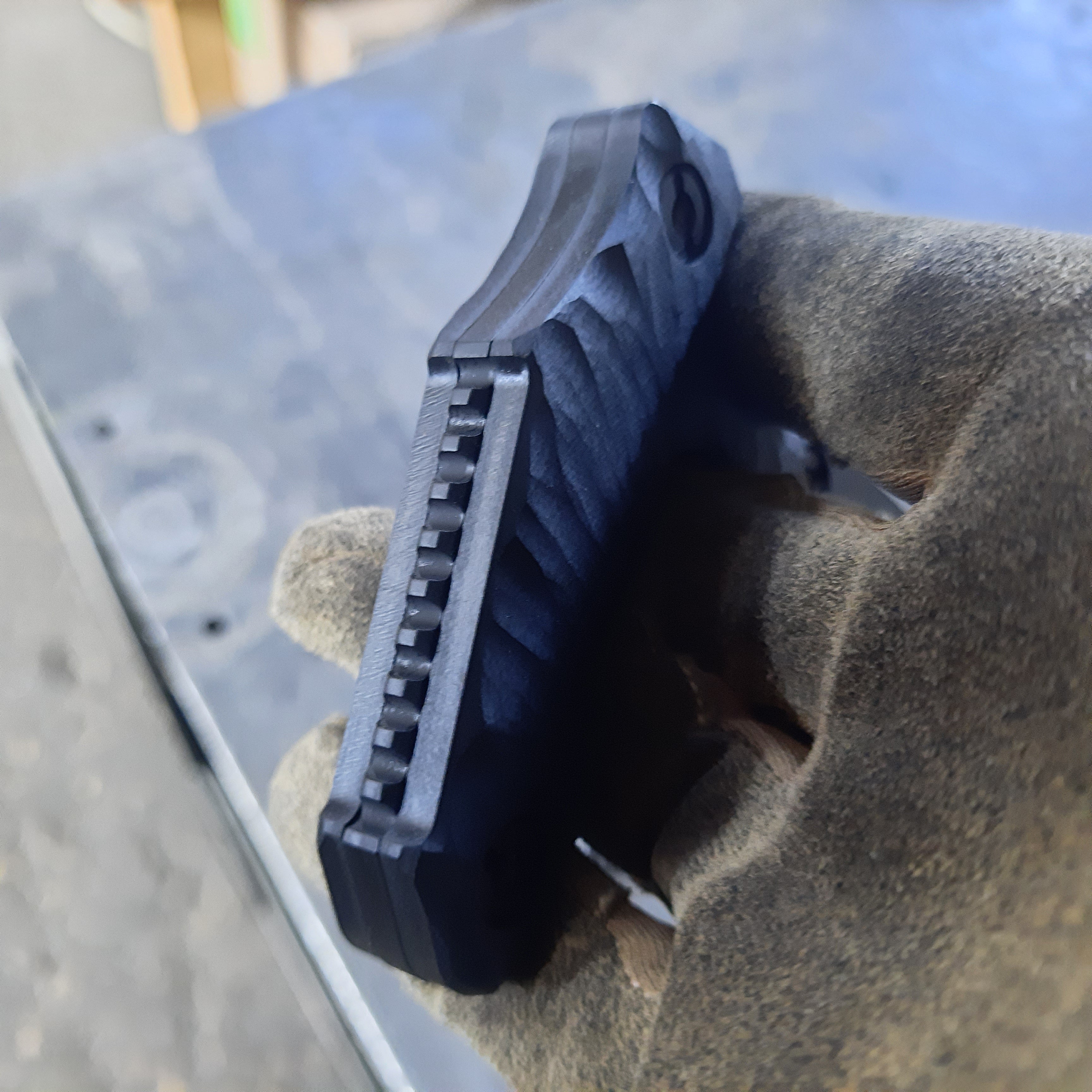 Atrax ENKIDU Tactical Push Knife with Black Handle & Armor Black Cerakote finish