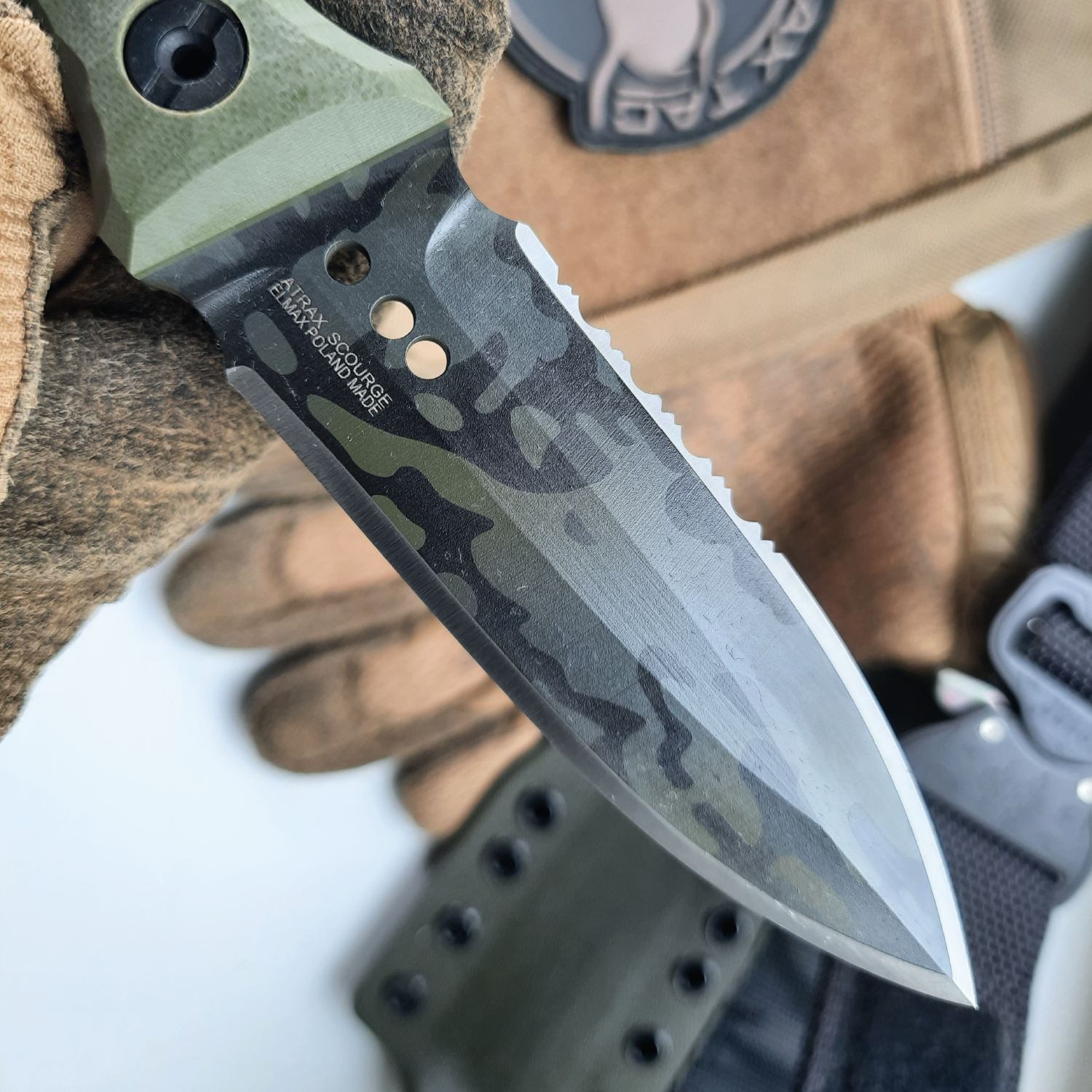 ATRAX SCOURGE DAGGER Tactical Knife - DOUBLE EDGE