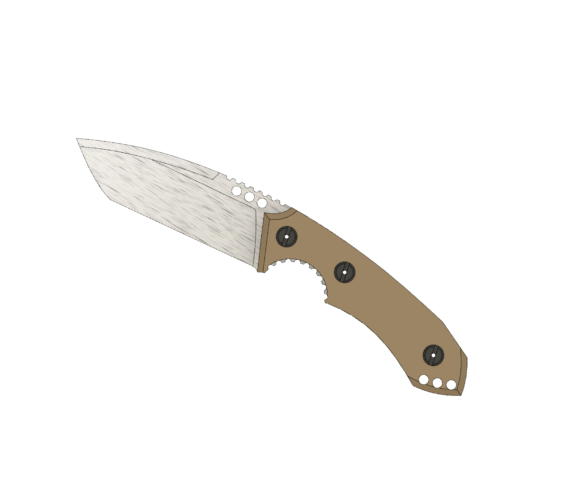 ATRAX BOA Tactical Knife - SNAKE SKIN PATERN ON HANDLE