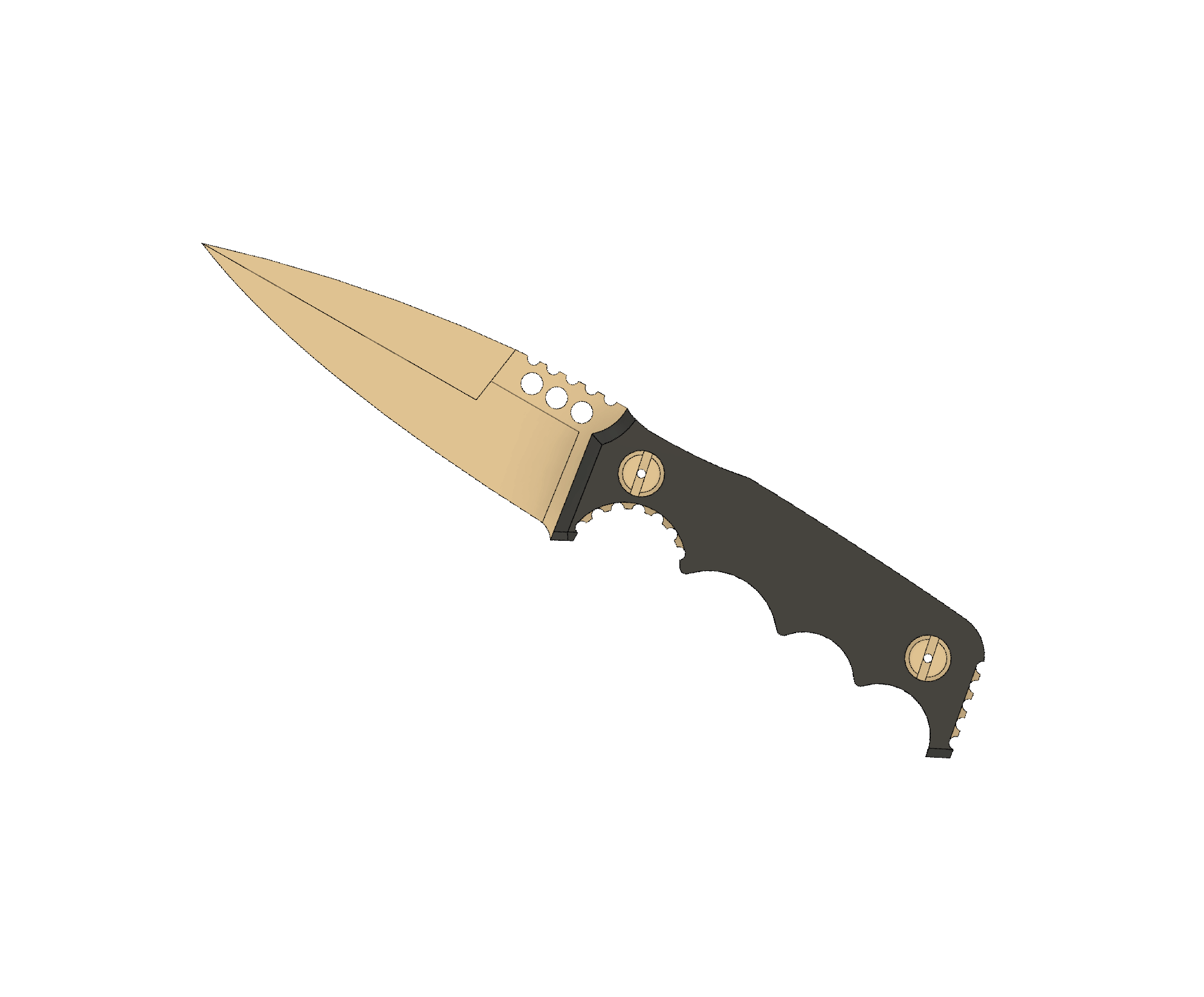 ATRAX HAVOC Tactical Knife - DOUBLE EDGE