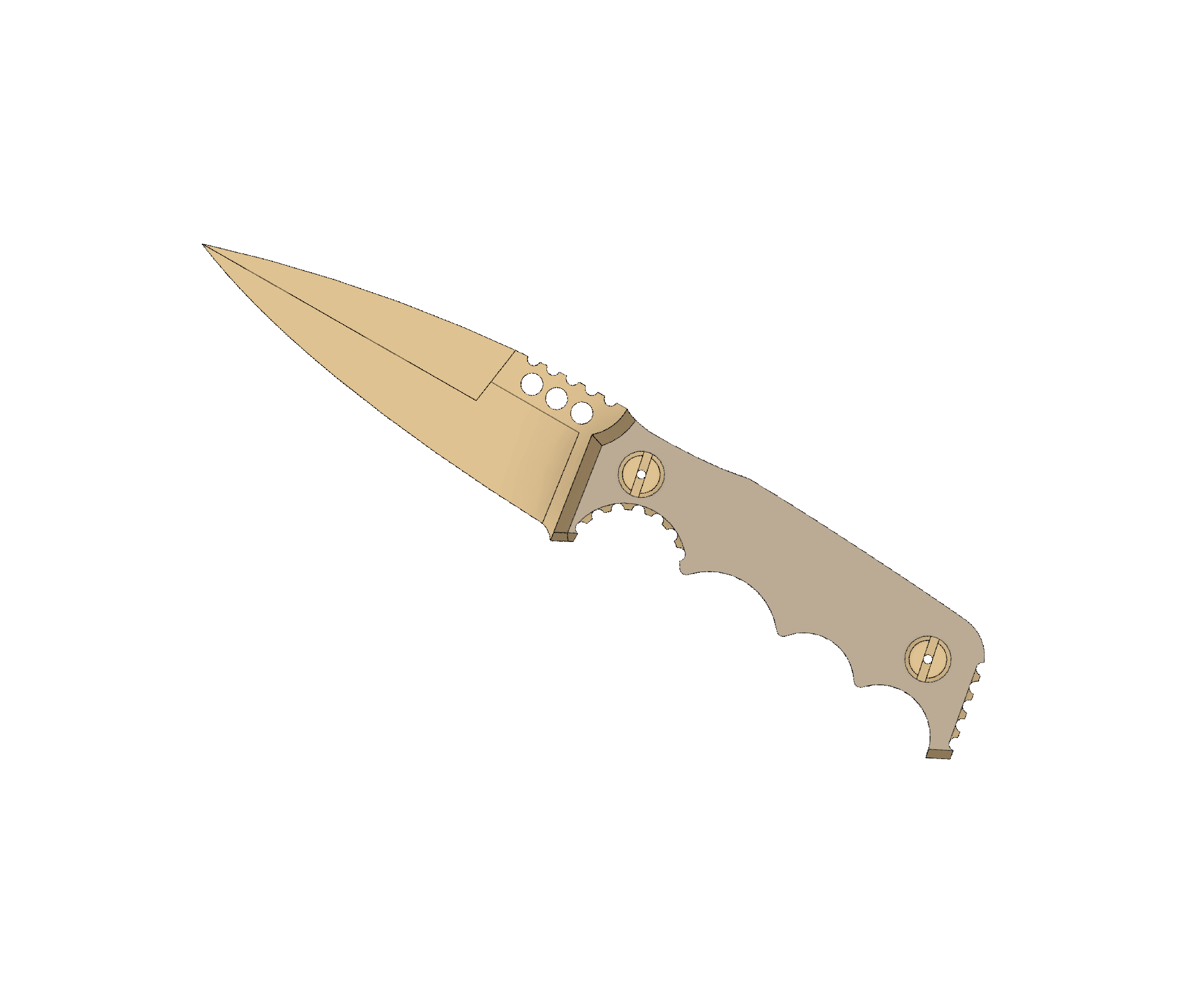 ATRAX HAVOC Tactical Knife - DOUBLE EDGE