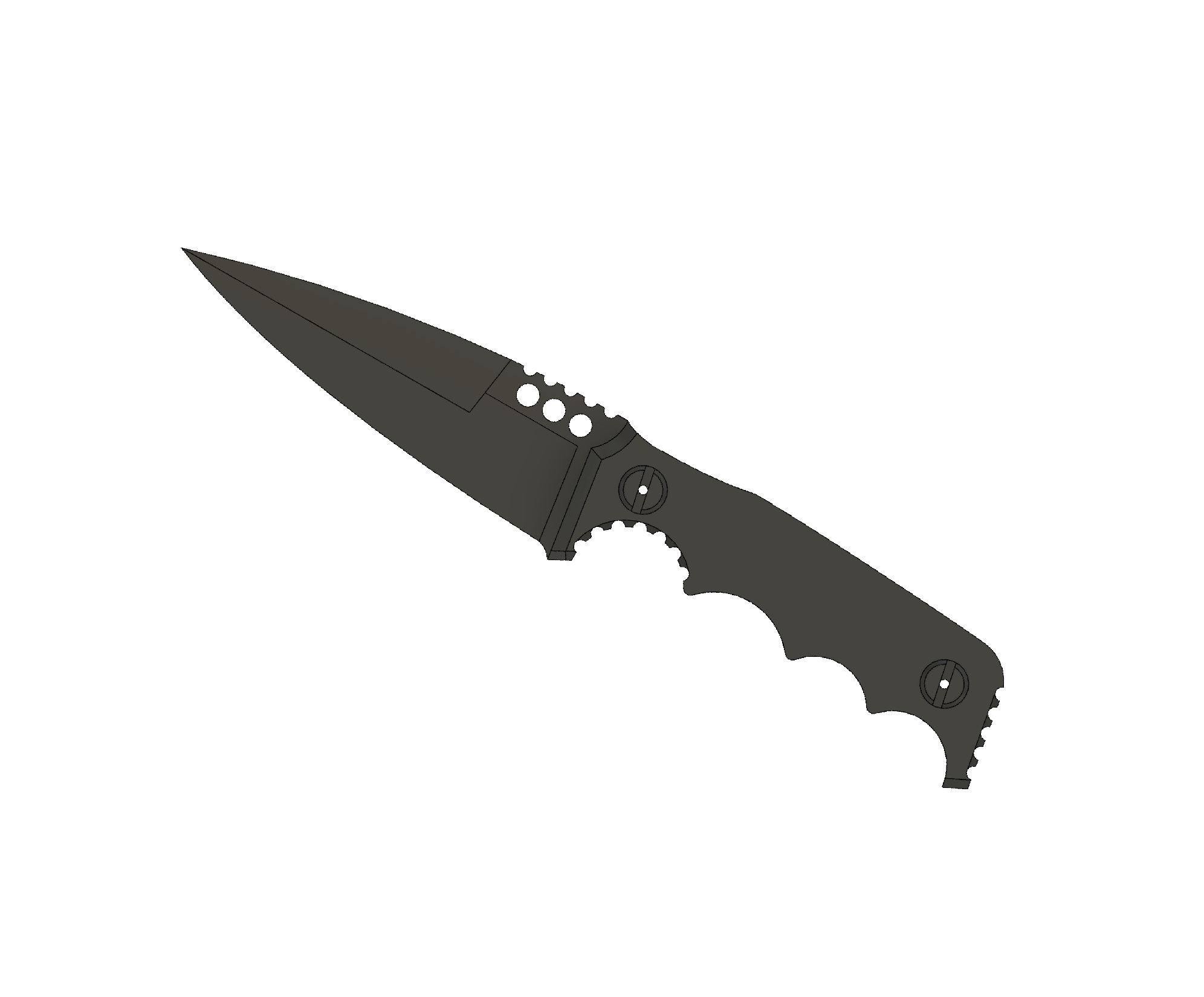 ATRAX HAVOC Tactical Knife - DOUBLE EDGE