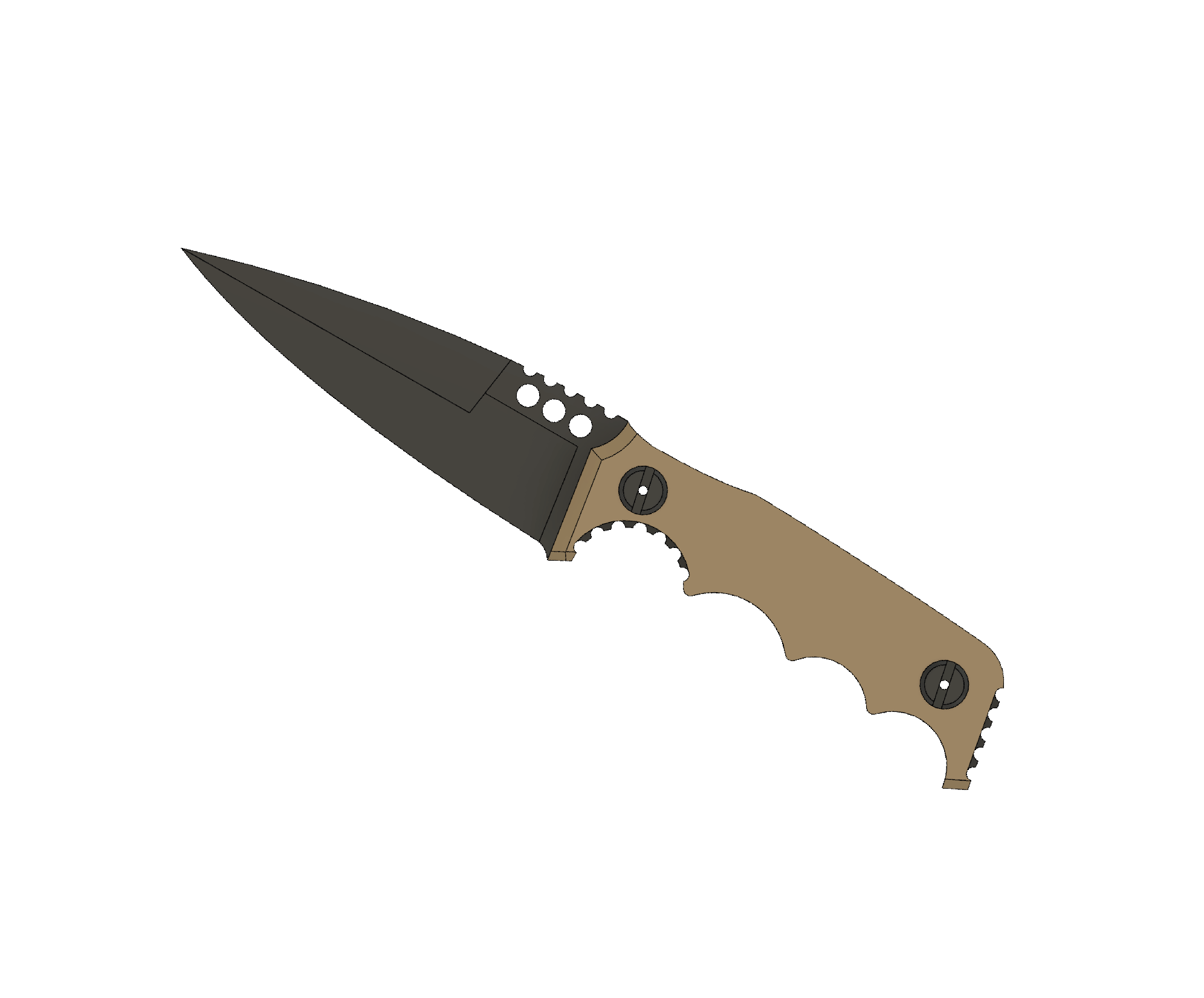 ATRAX HAVOC Tactical Knife - DOUBLE EDGE