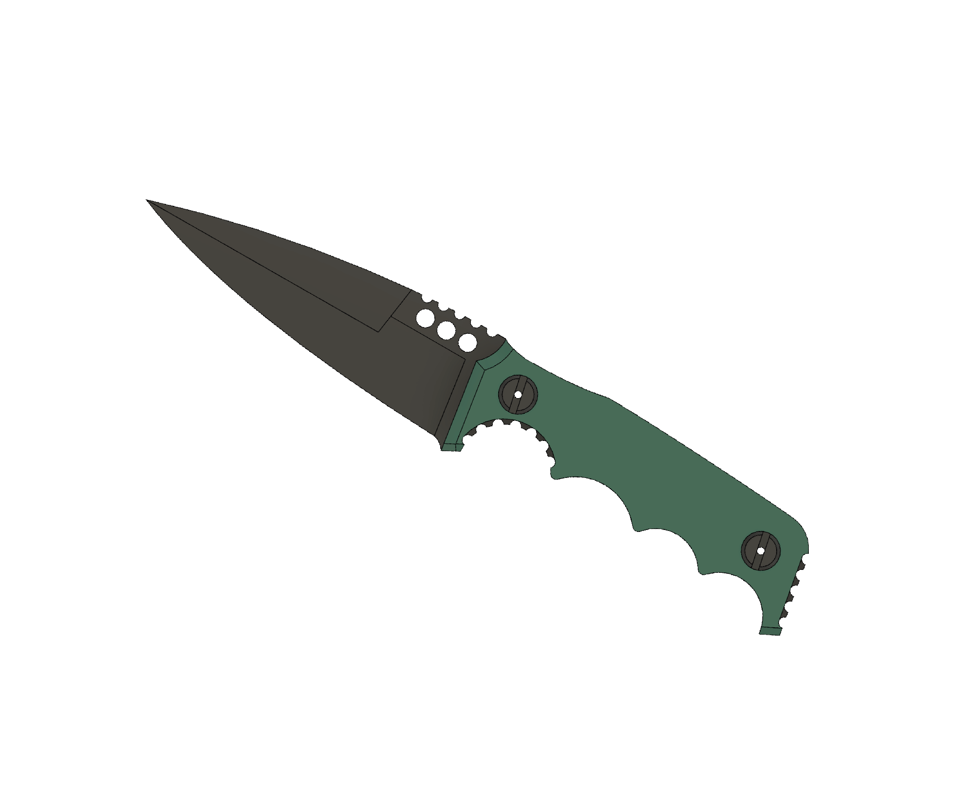 ATRAX HAVOC Tactical Knife - DOUBLE EDGE