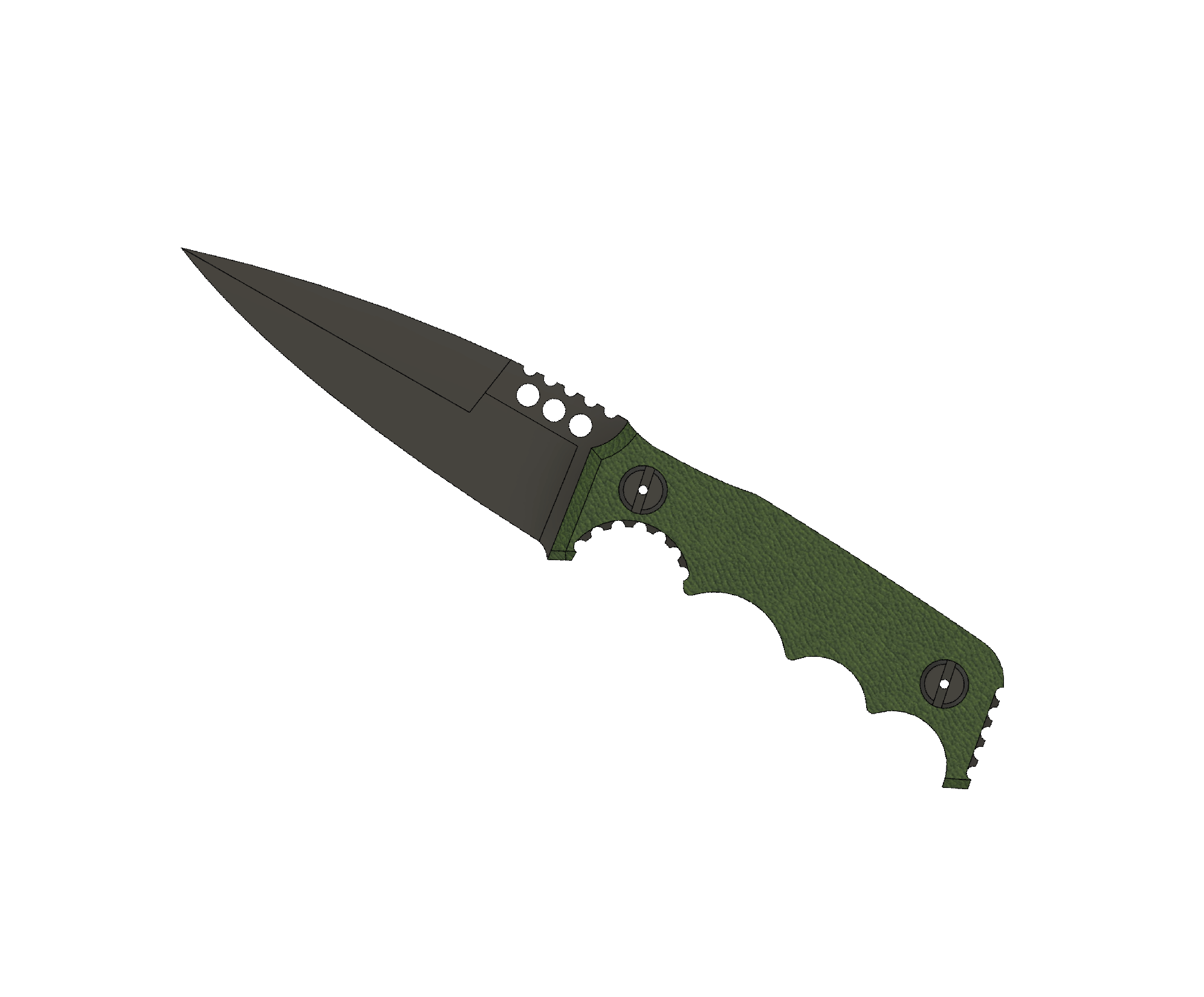 ATRAX HAVOC Tactical Knife - DOUBLE EDGE