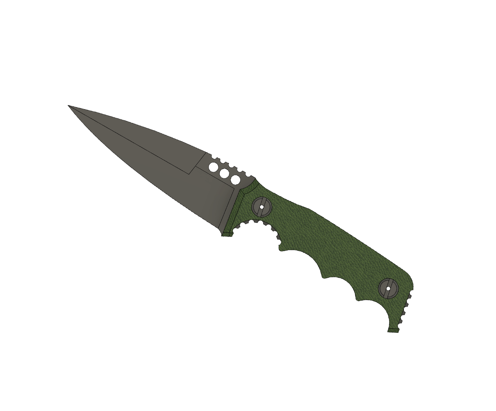 ATRAX HAVOC Tactical Knife - DOUBLE EDGE