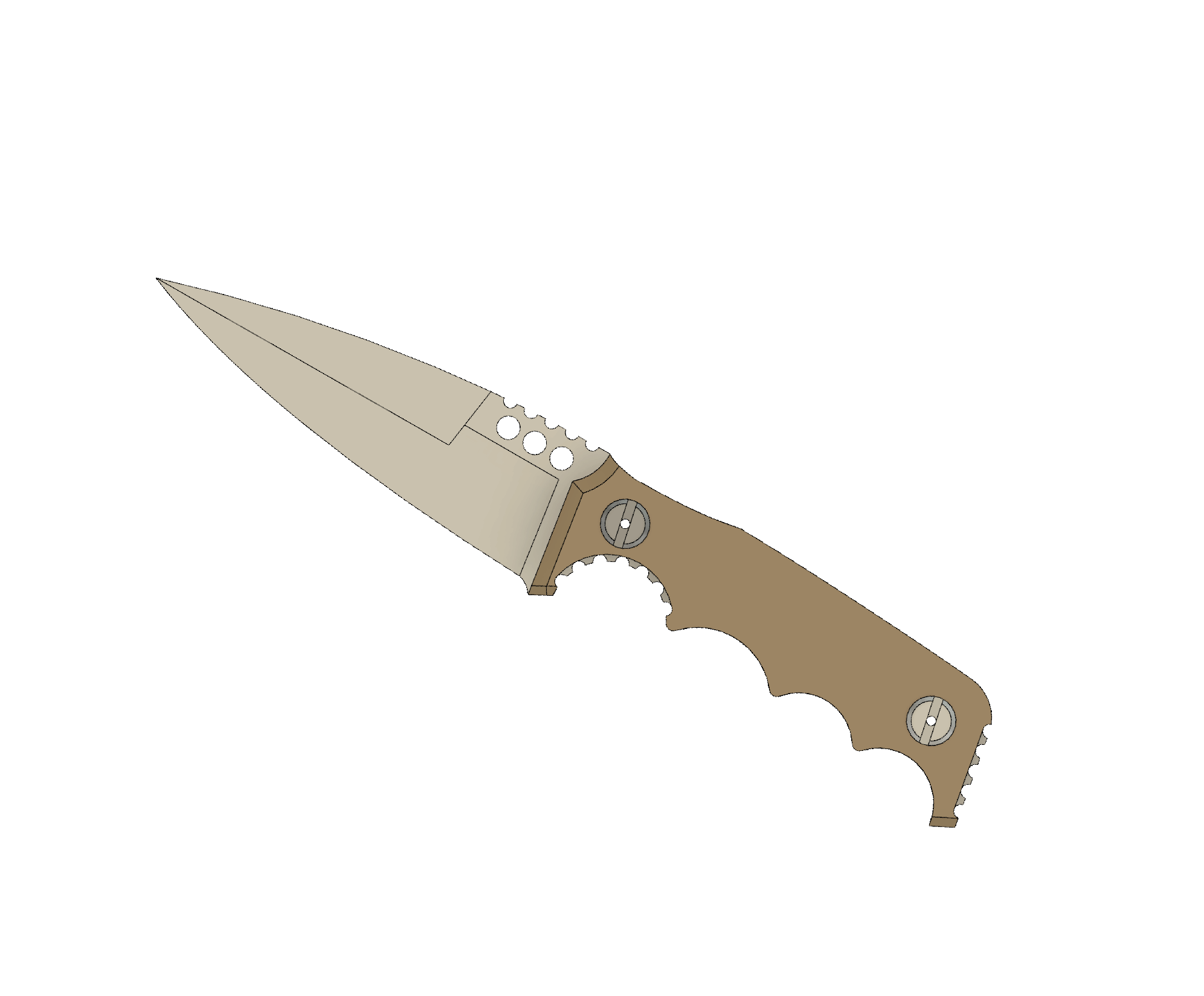 ATRAX HAVOC Tactical Knife - DOUBLE EDGE