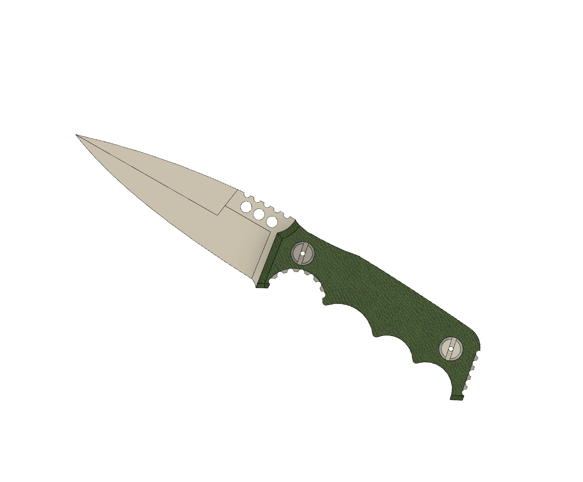 ATRAX HAVOC Tactical Knife - DOUBLE EDGE