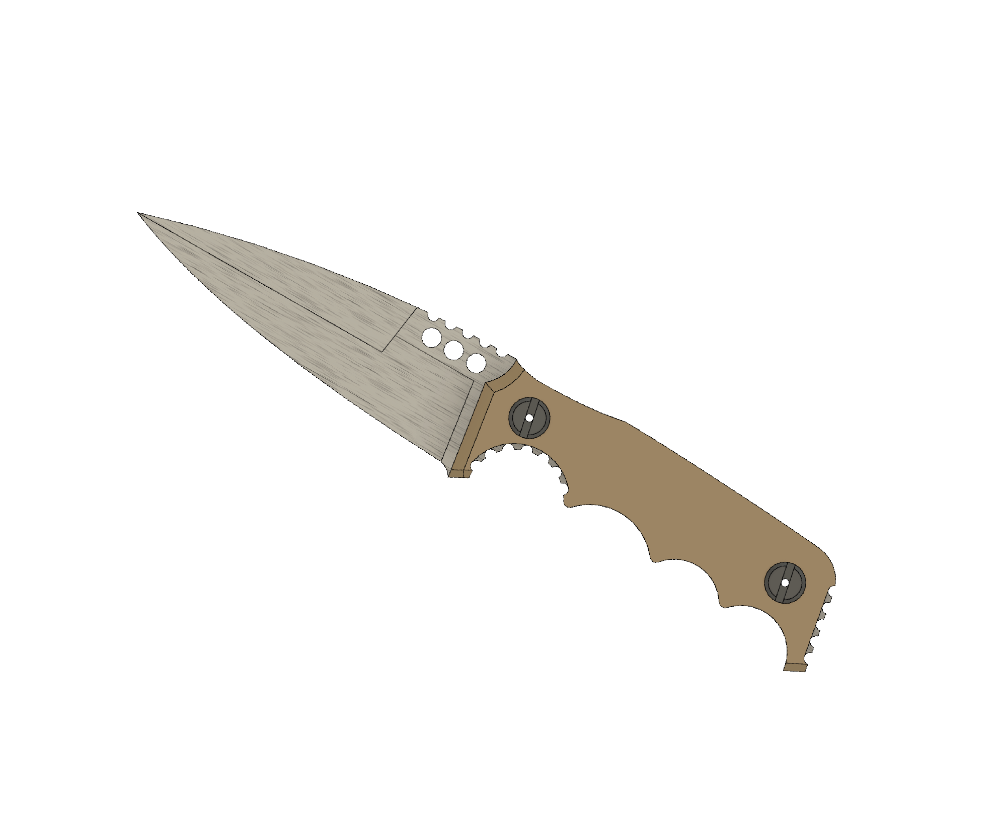 ATRAX HAVOC Tactical Knife - DOUBLE EDGE