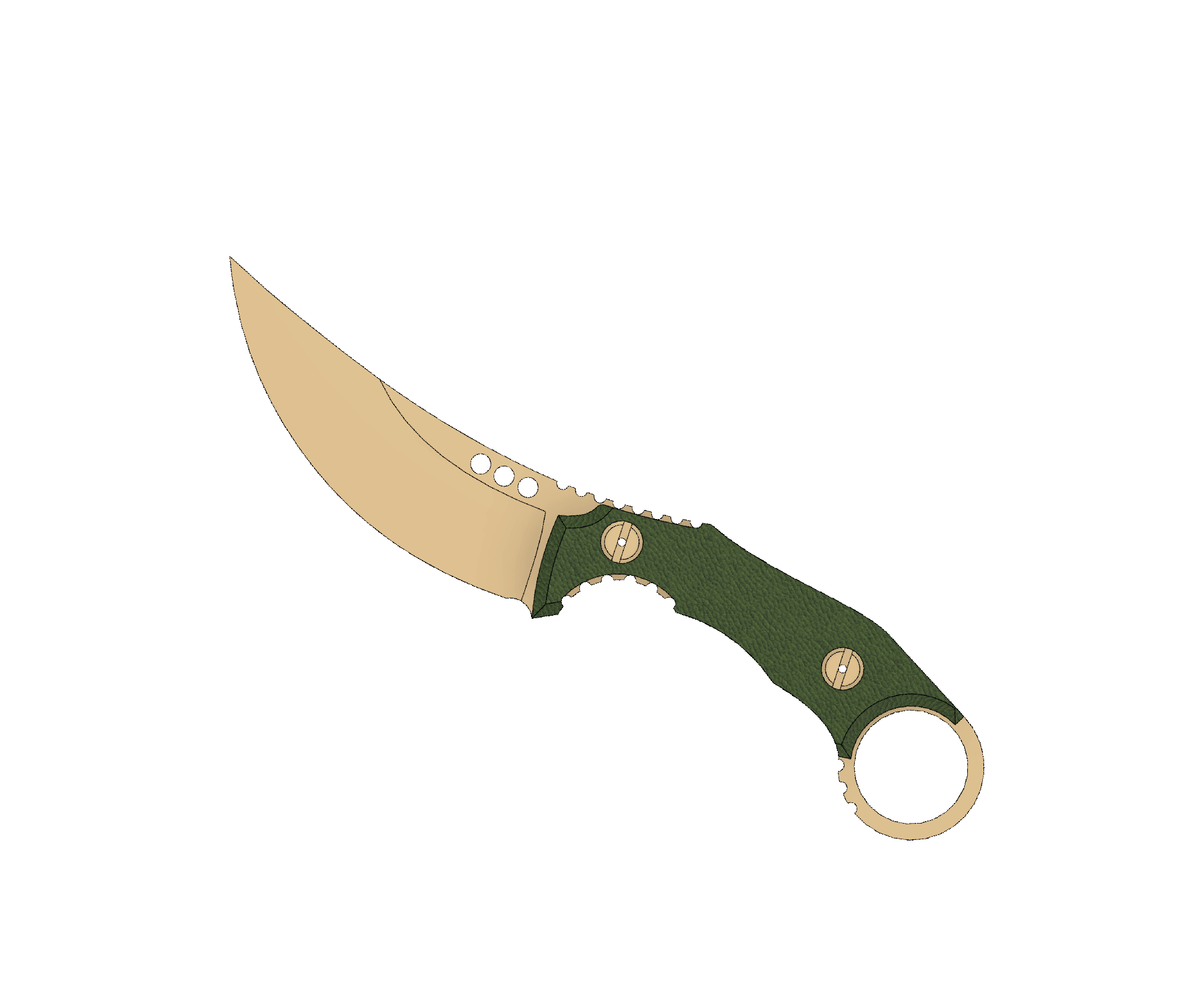 ATRAX PLAGUE Tactical Ring Knife