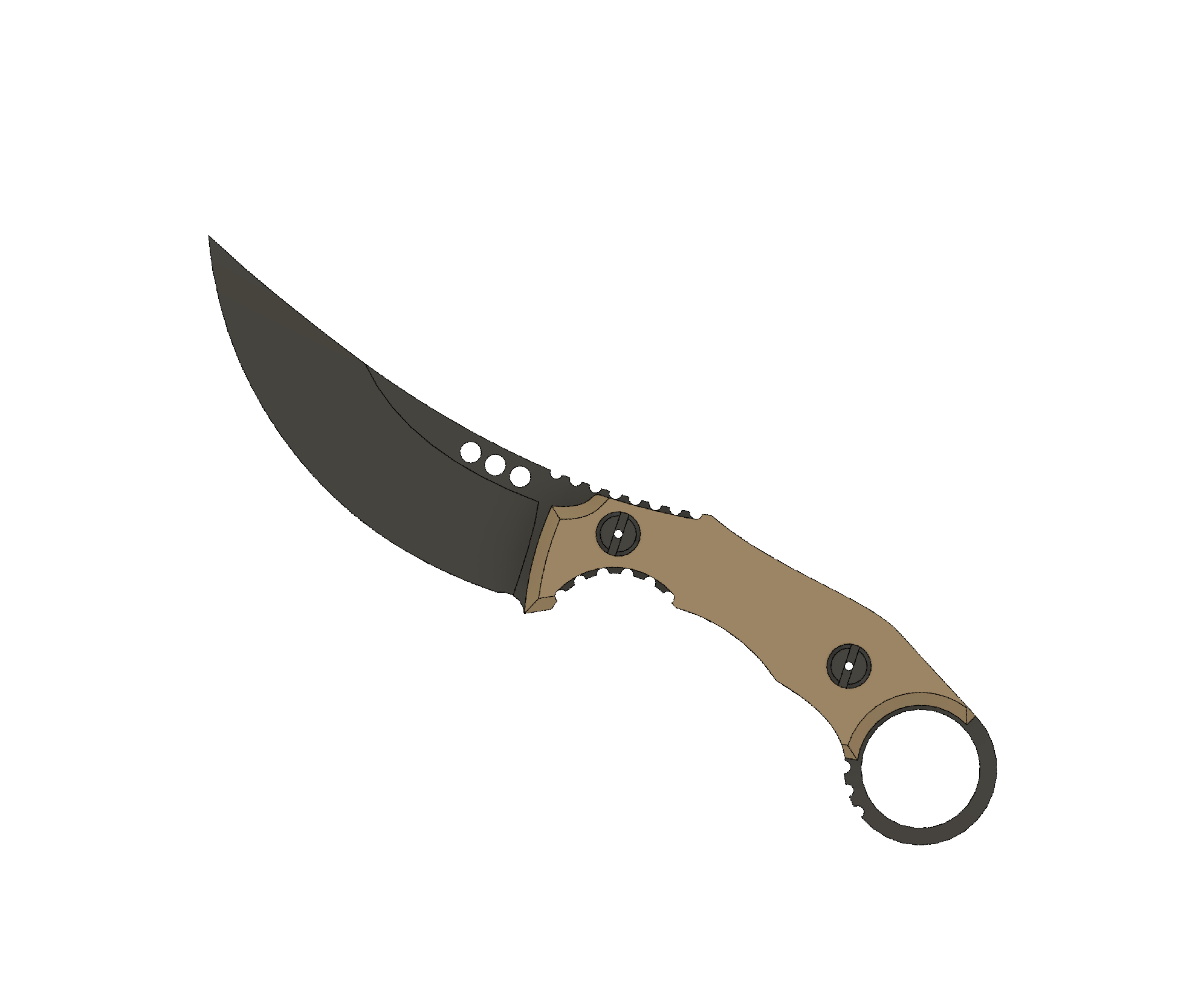 ATRAX PLAGUE Tactical Ring Knife