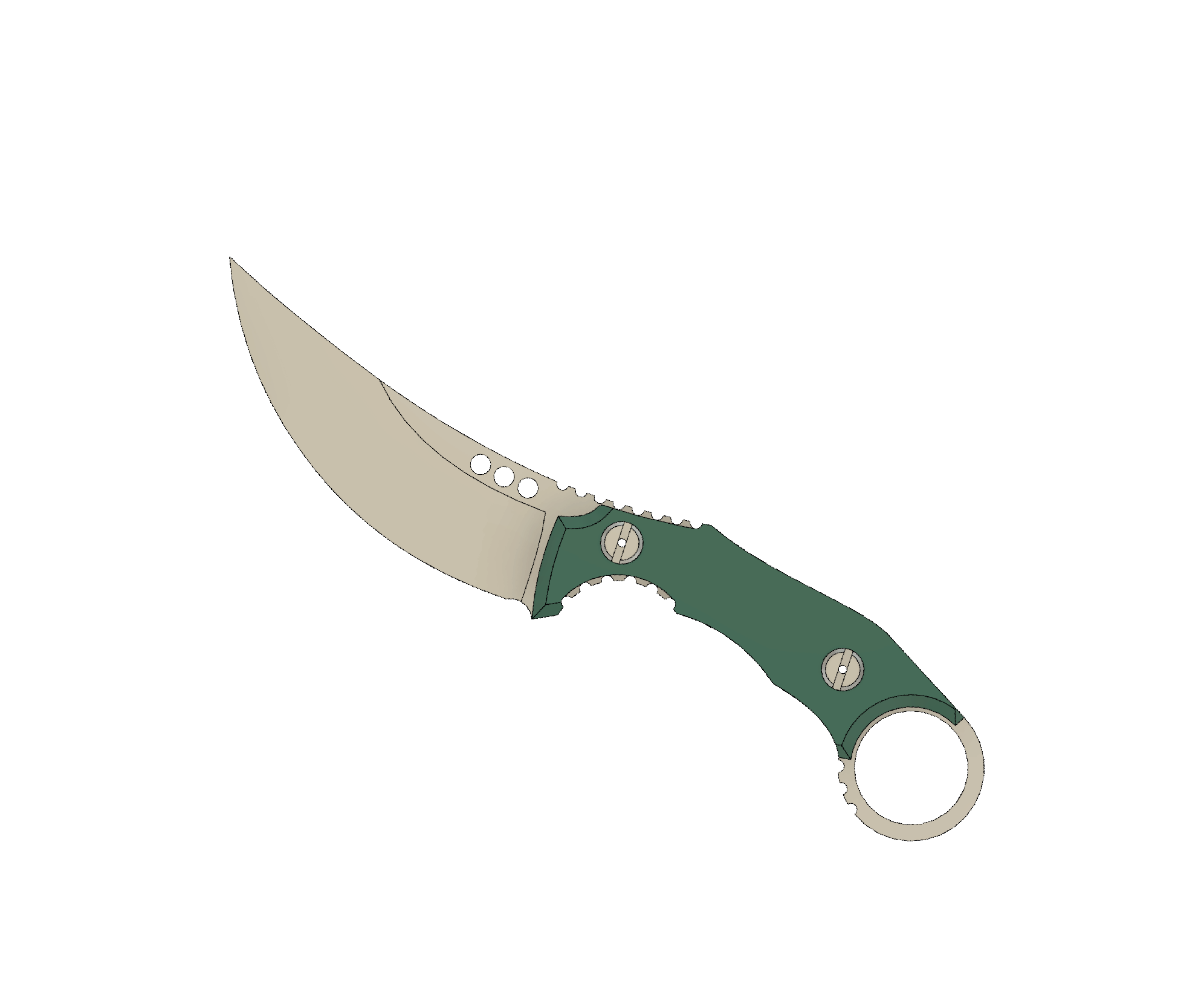 ATRAX PLAGUE Tactical Ring Knife