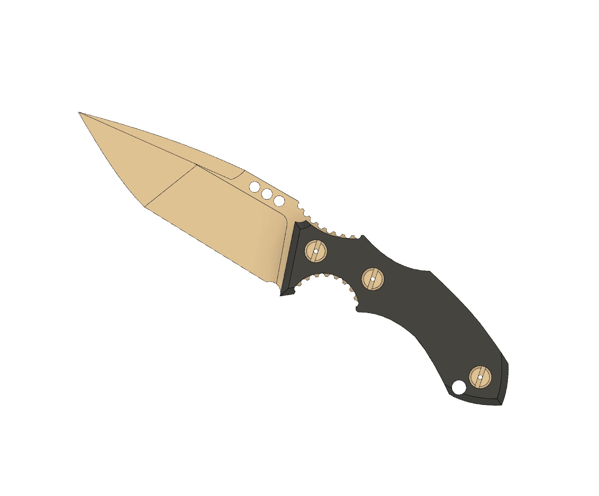 ATRAX ROGUE Tactical Knife - DOUBLE EDGE