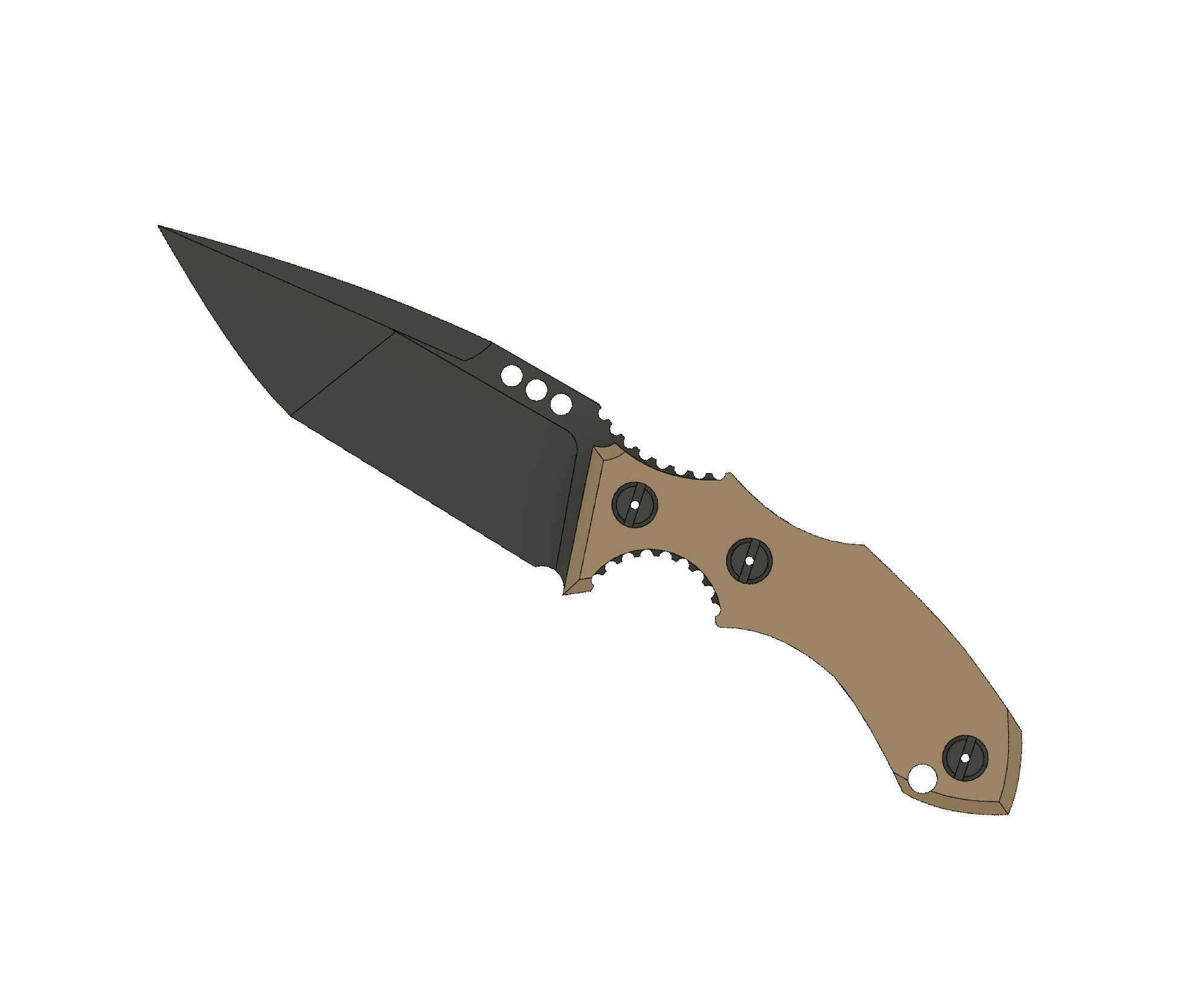 ATRAX ROGUE Tactical Knife - DOUBLE EDGE