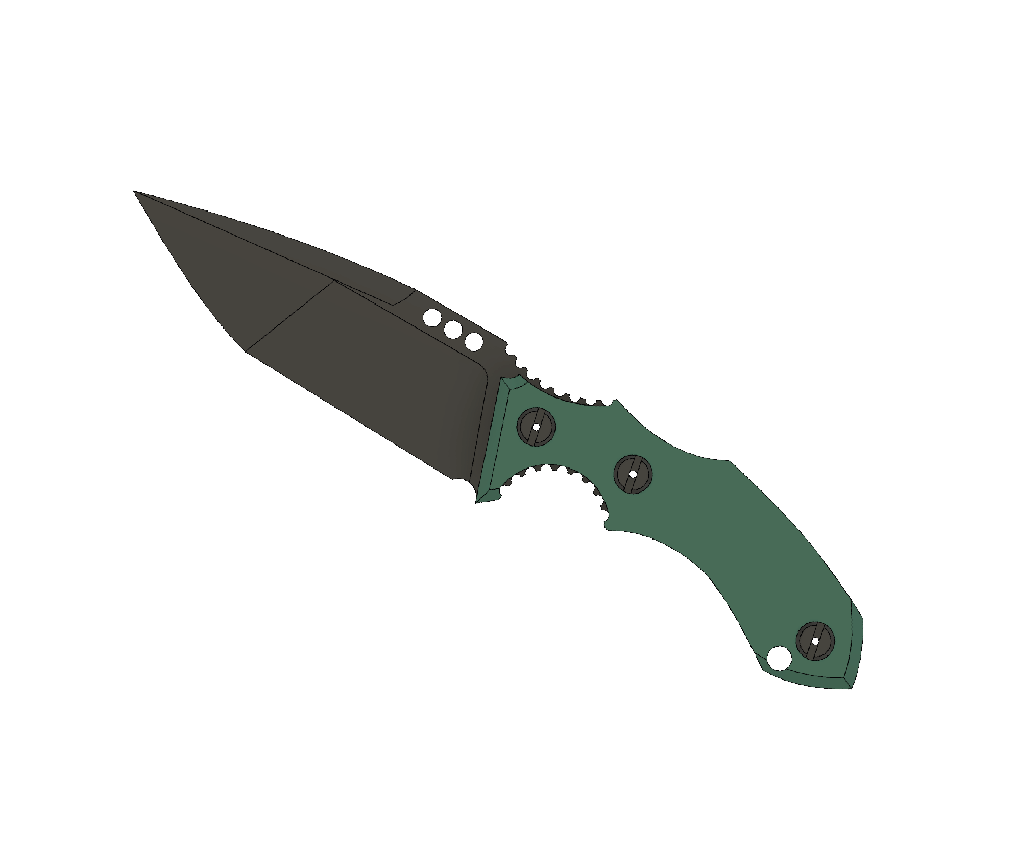 ATRAX ROGUE Tactical Knife - DOUBLE EDGE