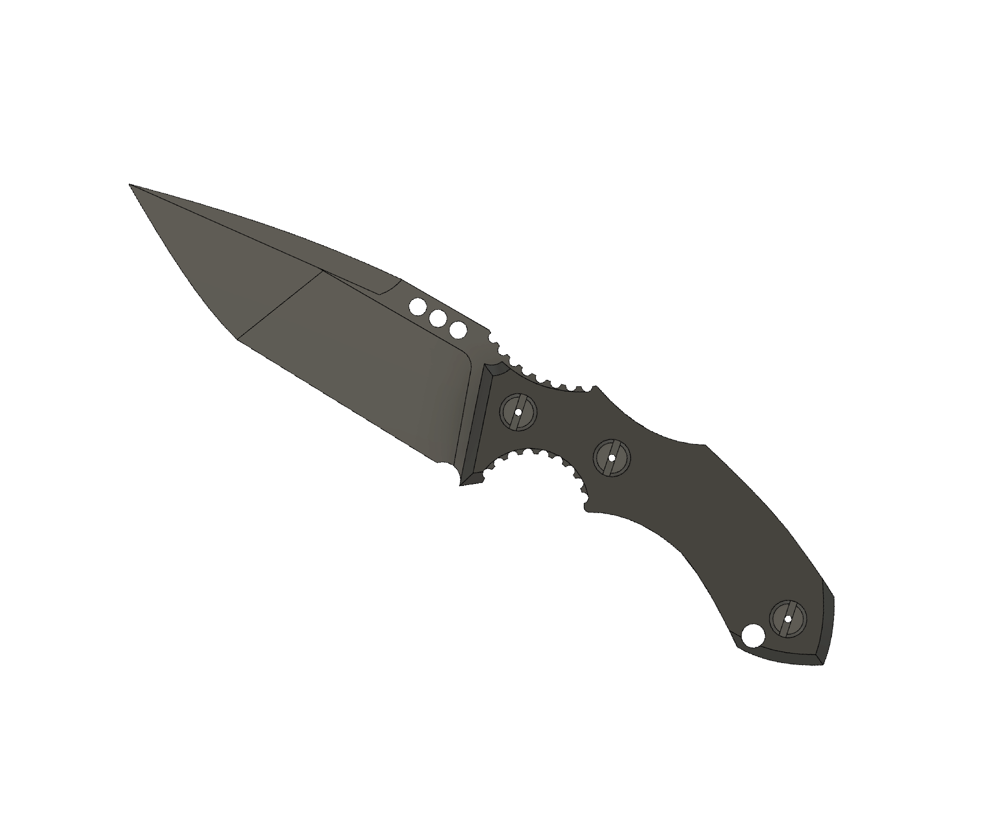 ATRAX ROGUE Tactical Knife - DOUBLE EDGE