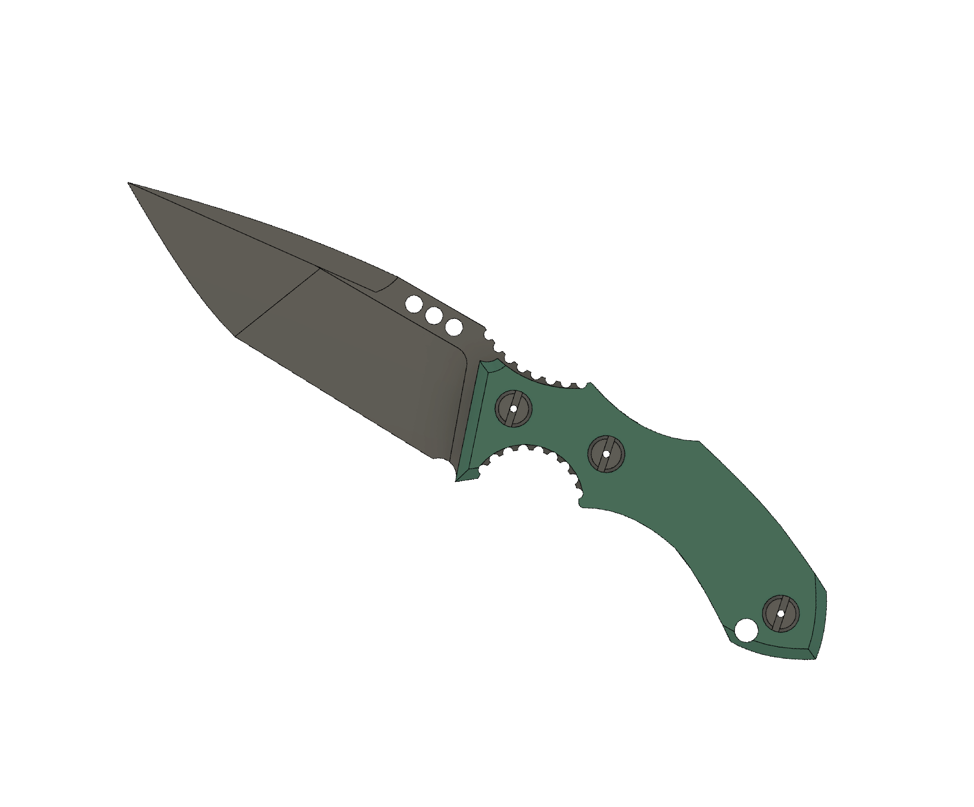 ATRAX ROGUE Tactical Knife - DOUBLE EDGE