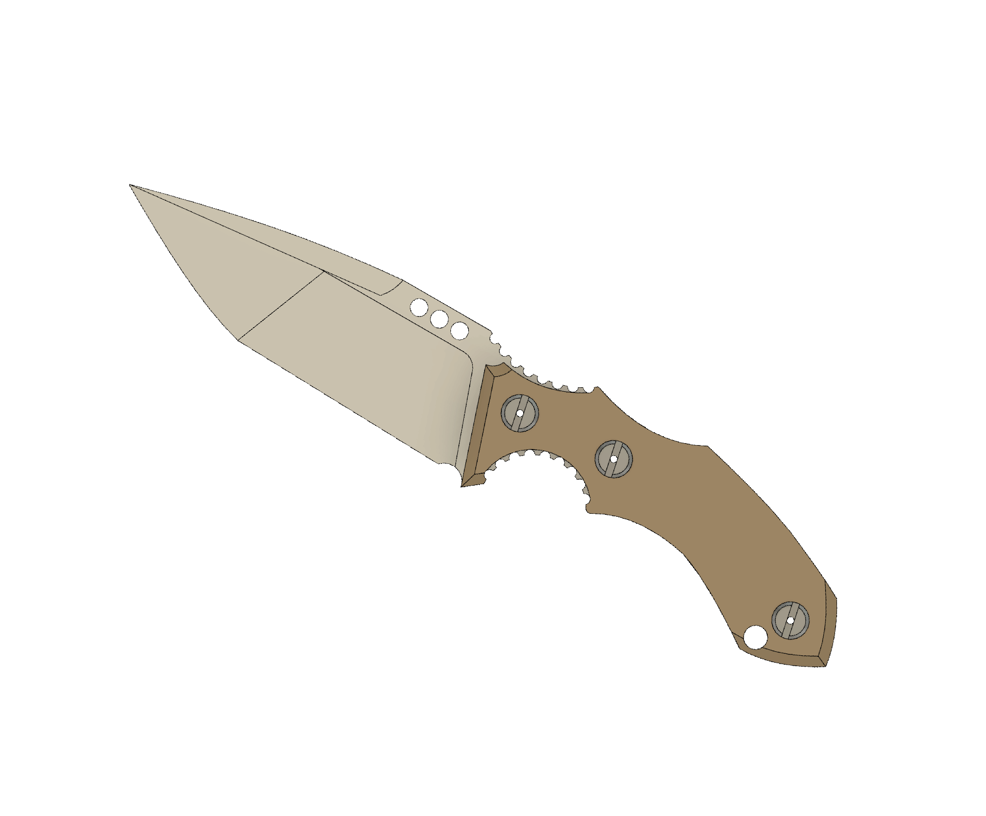 ATRAX ROGUE Tactical Knife - DOUBLE EDGE