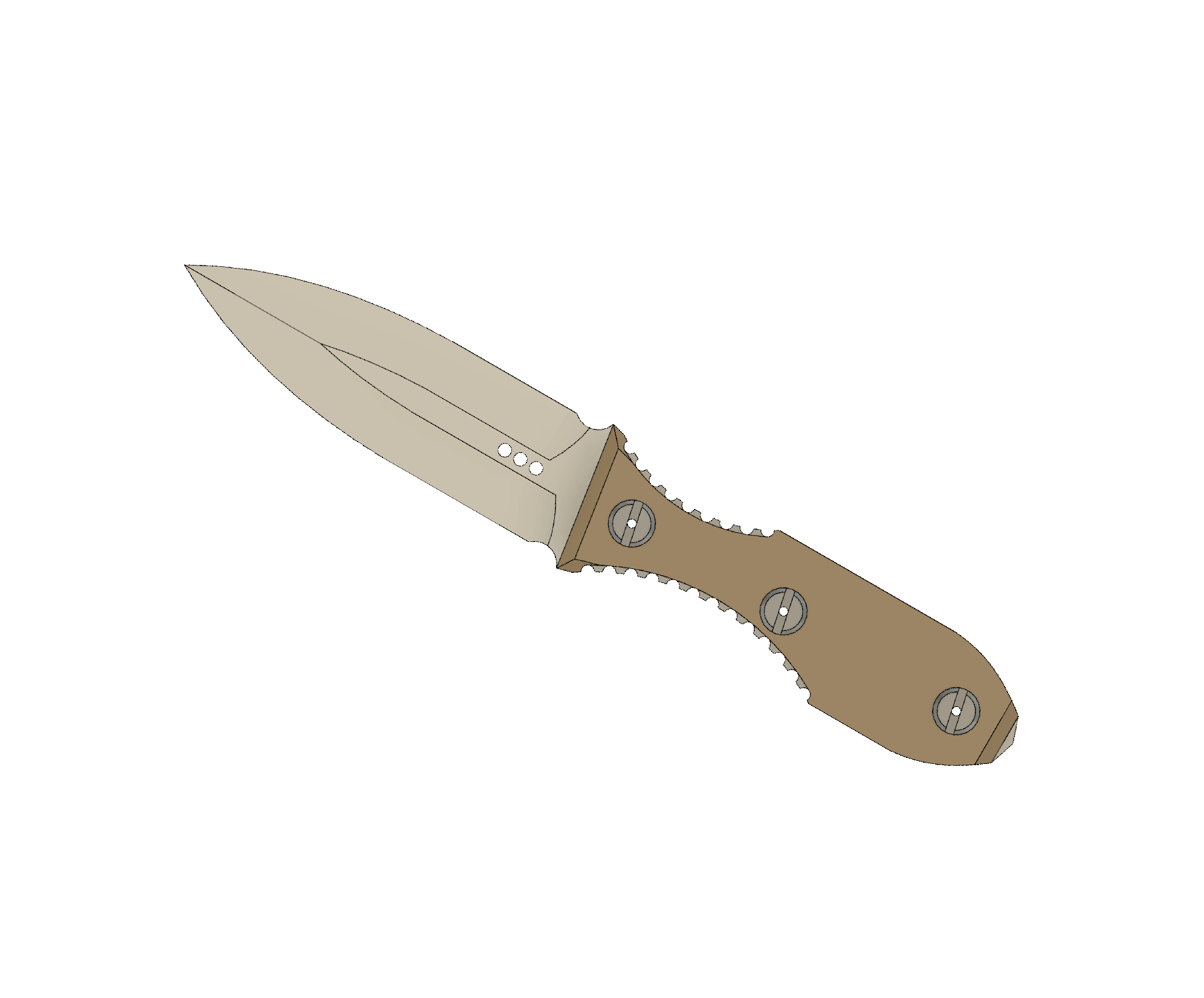 ATRAX SCOURGE DAGGER Tactical Knife - DOUBLE EDGE