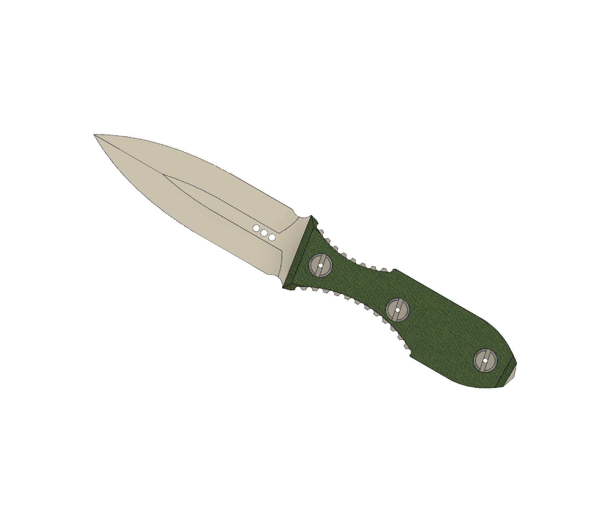 ATRAX SCOURGE DAGGER Tactical Knife - DOUBLE EDGE