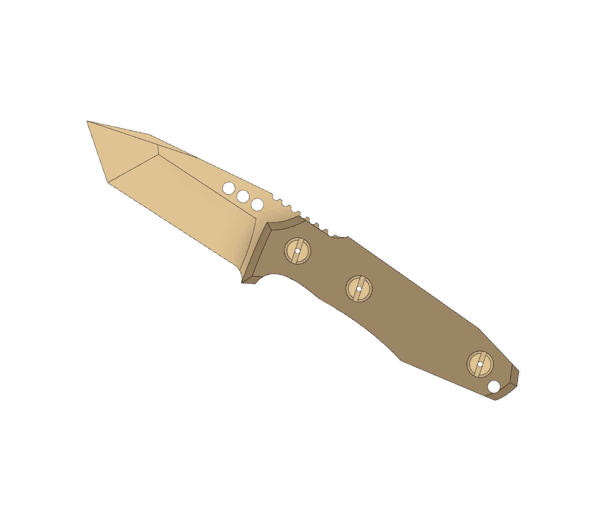 ATRAX SERUM Tactical & Daycare TANTO Knife